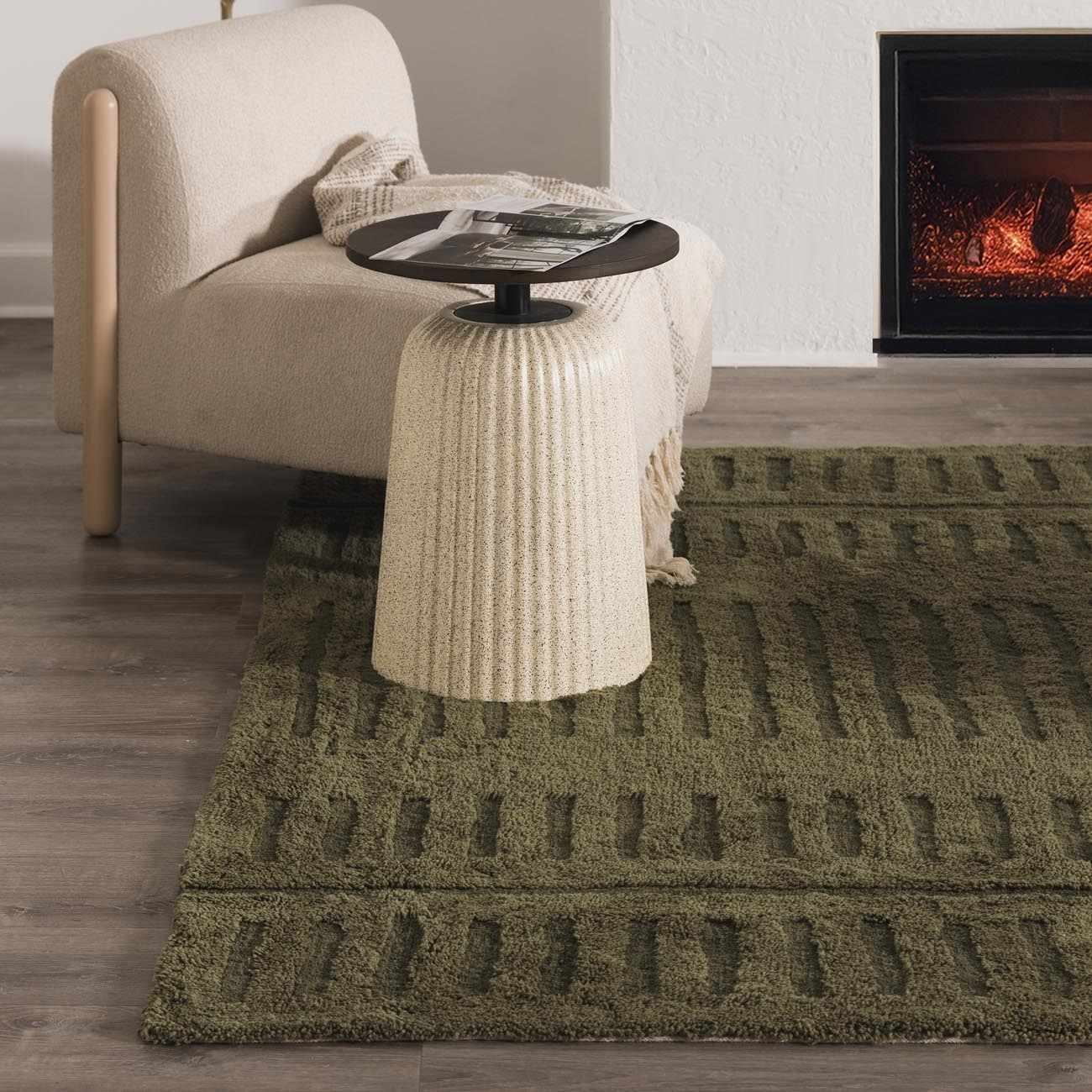 Washable Wool Rug - Green - Clearance - Image 5