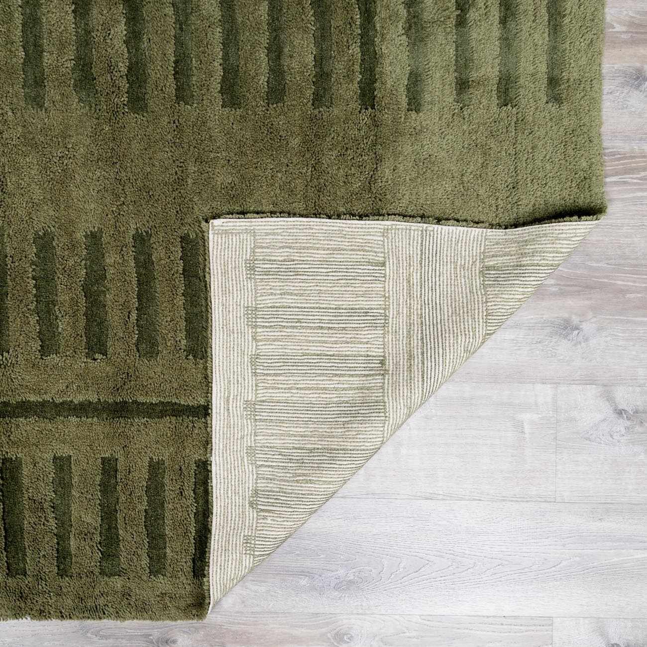 Washable Wool Rug - Green - Clearance - Image 6