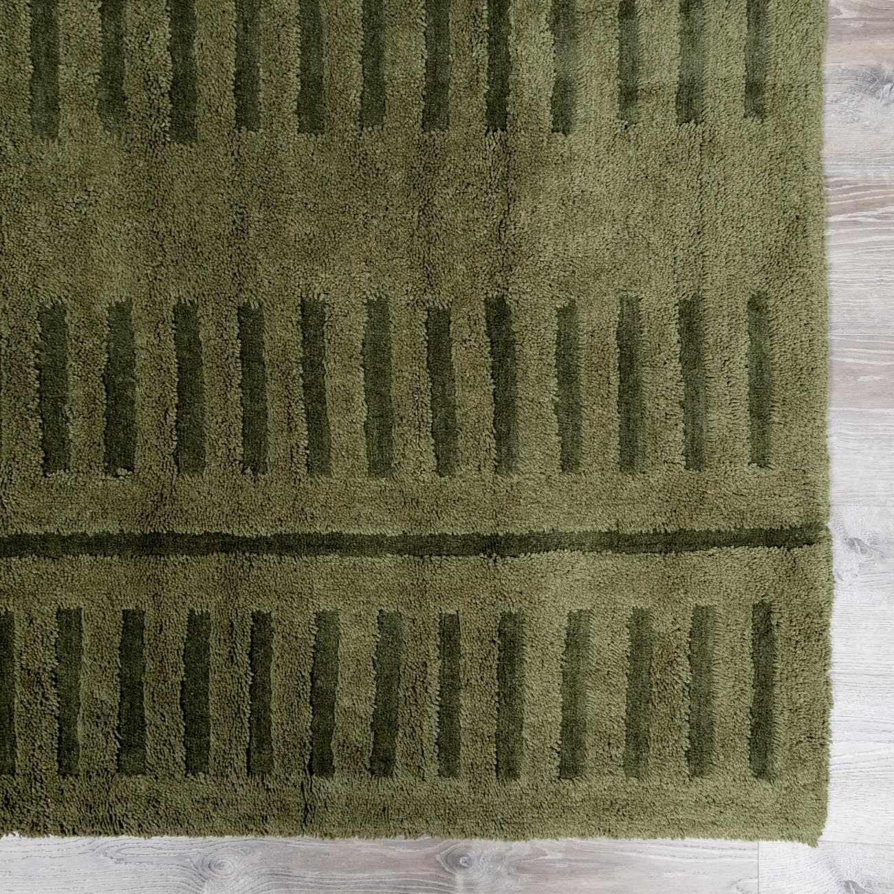 Washable Wool Rug - Green - Clearance - Image 8