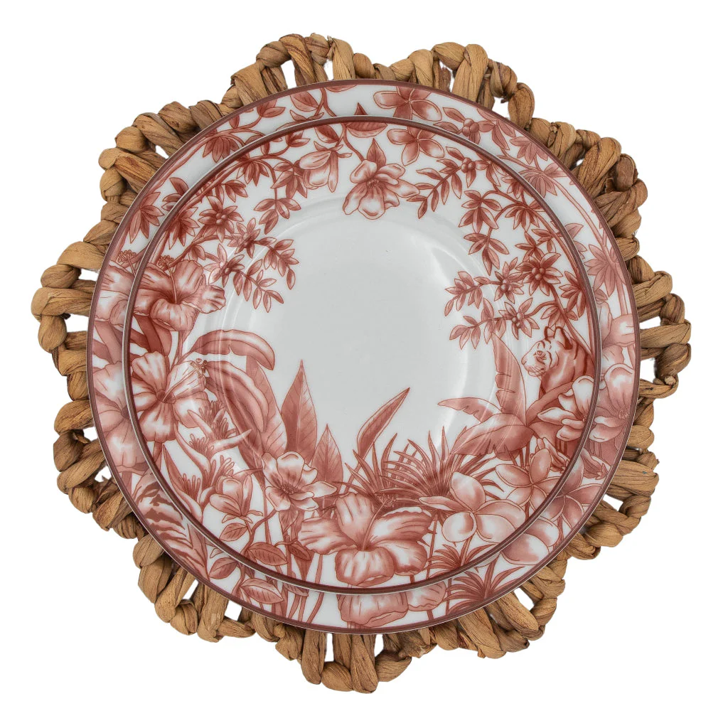 Scalloped Natural Rattan Charger - Set of 4 - Image 7