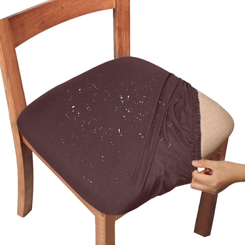 Water-Repellent Dining Room Chair Cover Spandex Elastic Removable Seat Covers - Image 10