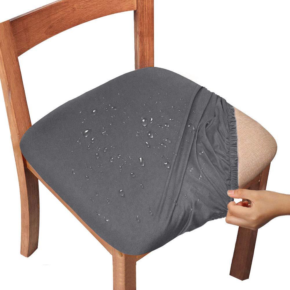 Water-Repellent Dining Room Chair Cover Spandex Elastic Removable Seat Covers - Image 11