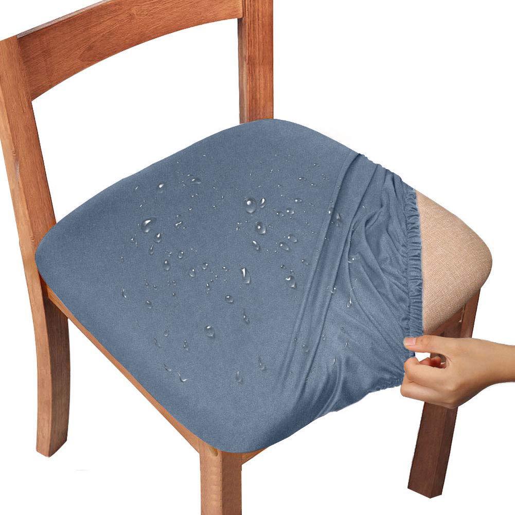 Water-Repellent Dining Room Chair Cover Spandex Elastic Removable Seat Covers - Image 13