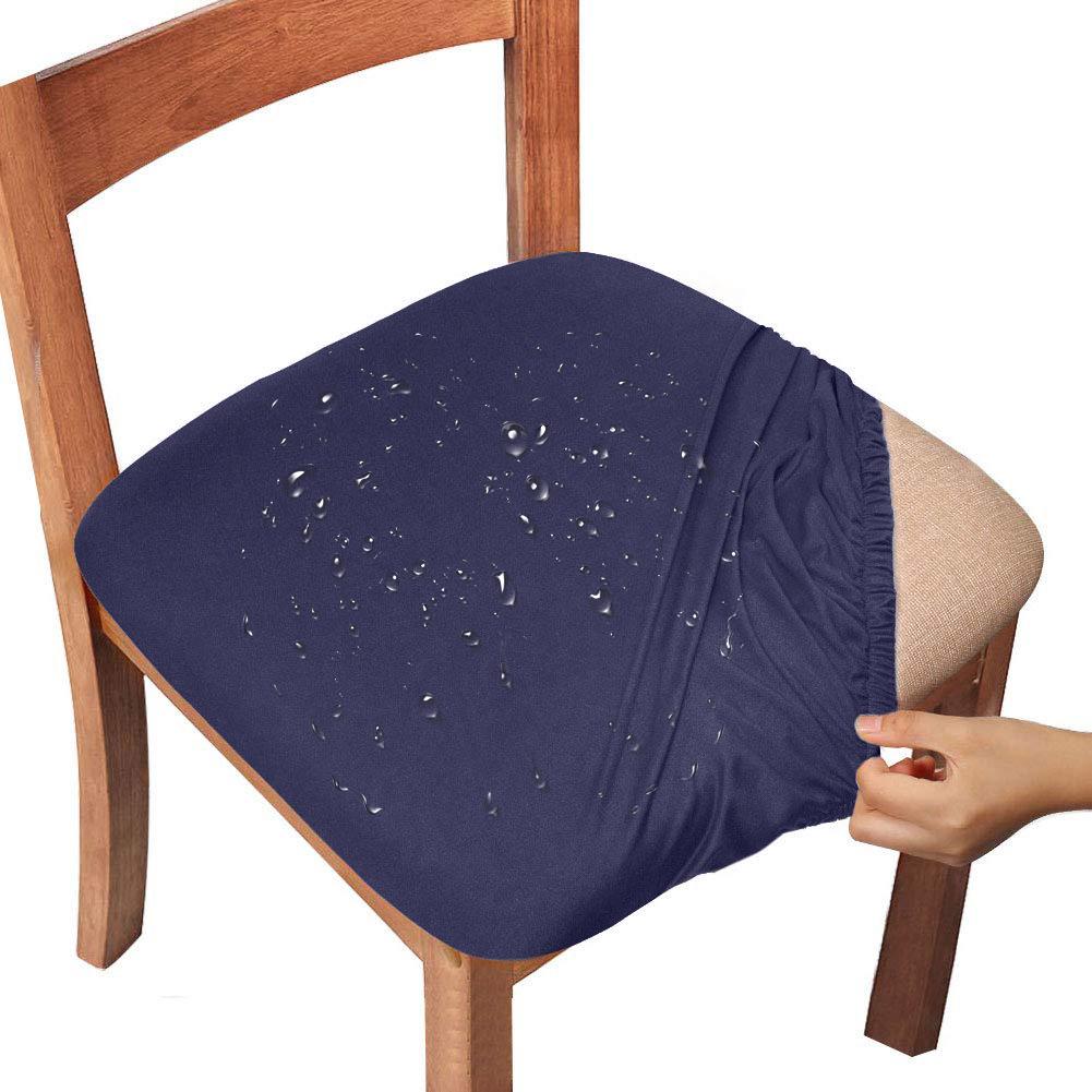 Water-Repellent Dining Room Chair Cover Spandex Elastic Removable Seat Covers - Image 15