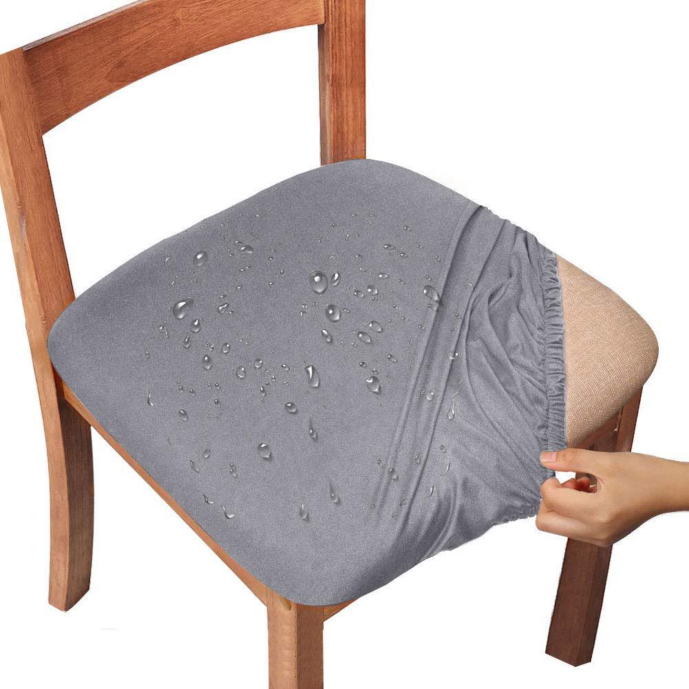 Water-Repellent Dining Room Chair Cover Spandex Elastic Removable Seat Covers - Image 16
