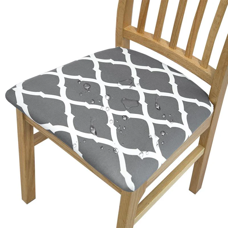Water-Repellent Dining Room Chair Cover Spandex Elastic Removable Seat Covers - Image 18