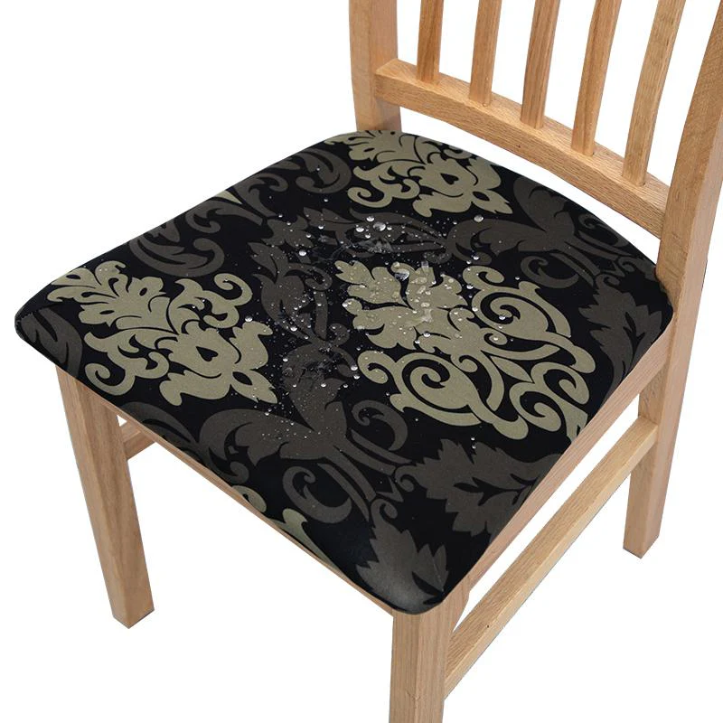 Water-Repellent Dining Room Chair Cover Spandex Elastic Removable Seat Covers - Image 19