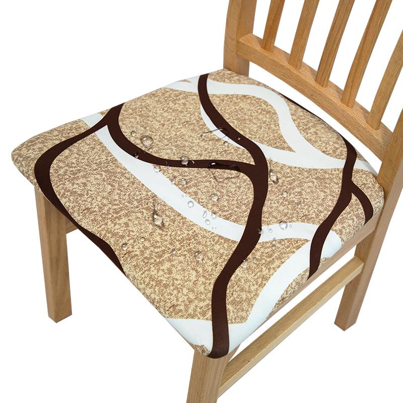 Water-Repellent Dining Room Chair Cover Spandex Elastic Removable Seat Covers - Image 20
