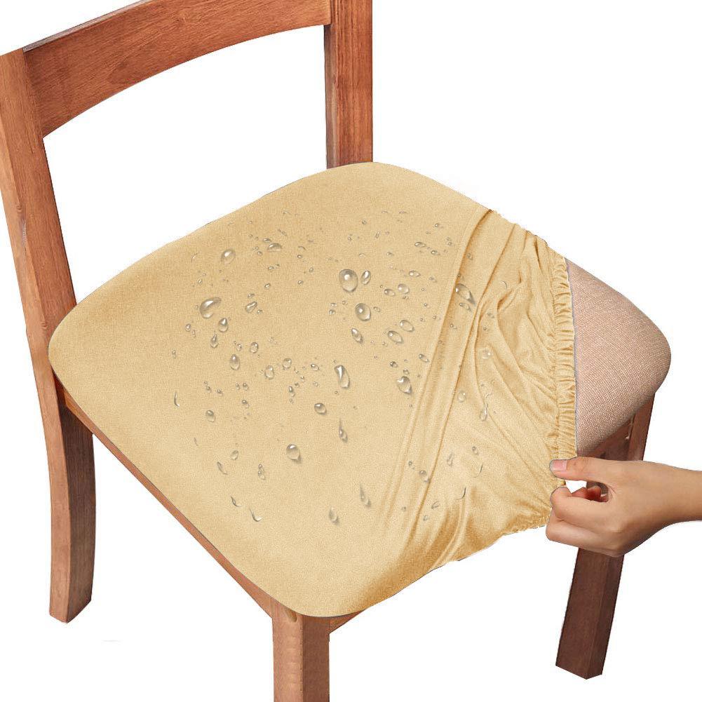 Water-Repellent Dining Room Chair Cover Spandex Elastic Removable Seat Covers - Image 9