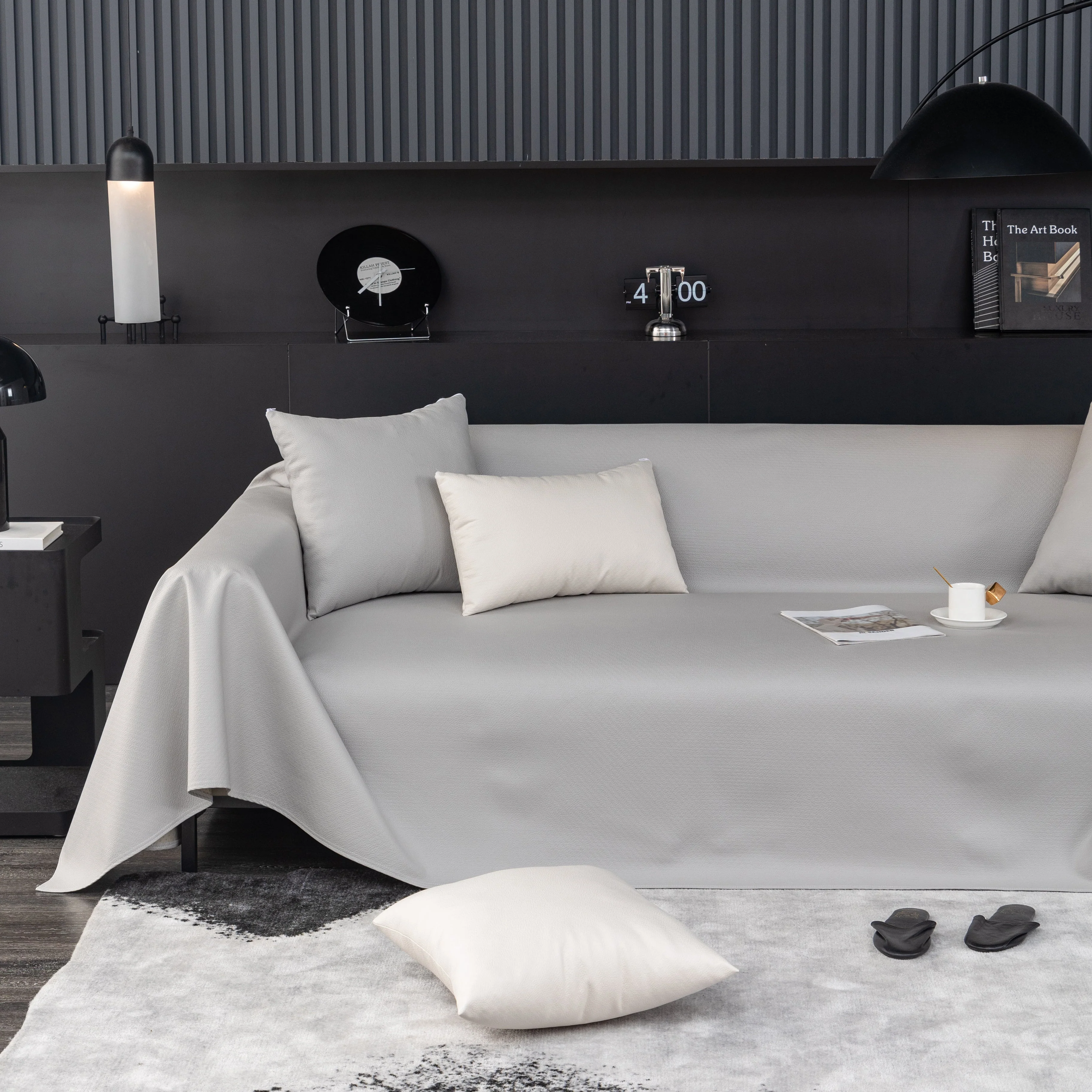 Waterproof Faux Leather Couch Throw Covers, Pet Couch Cover, Non Slip Furniture Covers for Leather Sofas - Image 34