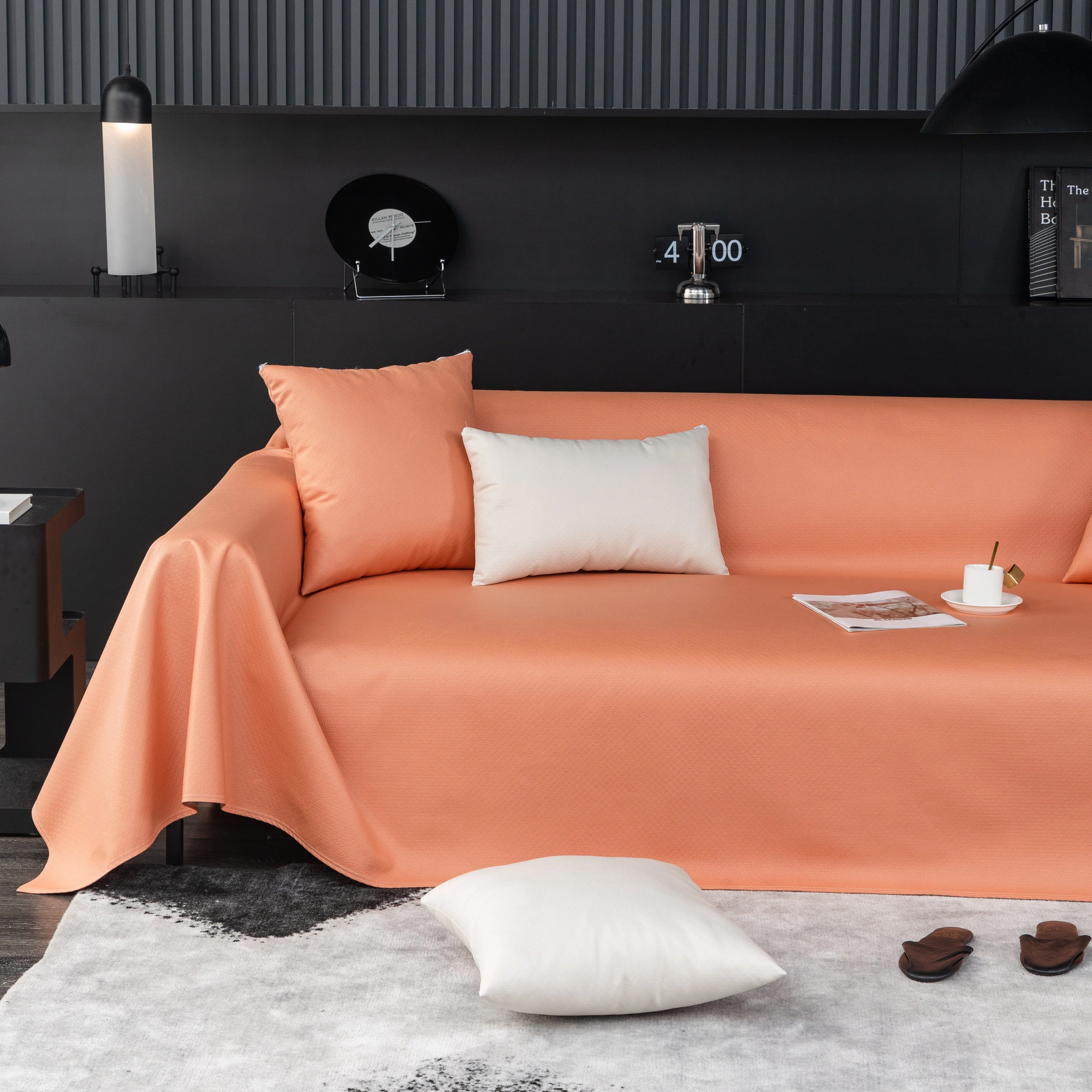 Waterproof Faux Leather Couch Throw Covers, Pet Couch Cover, Non Slip Furniture Covers for Leather Sofas - Image 41