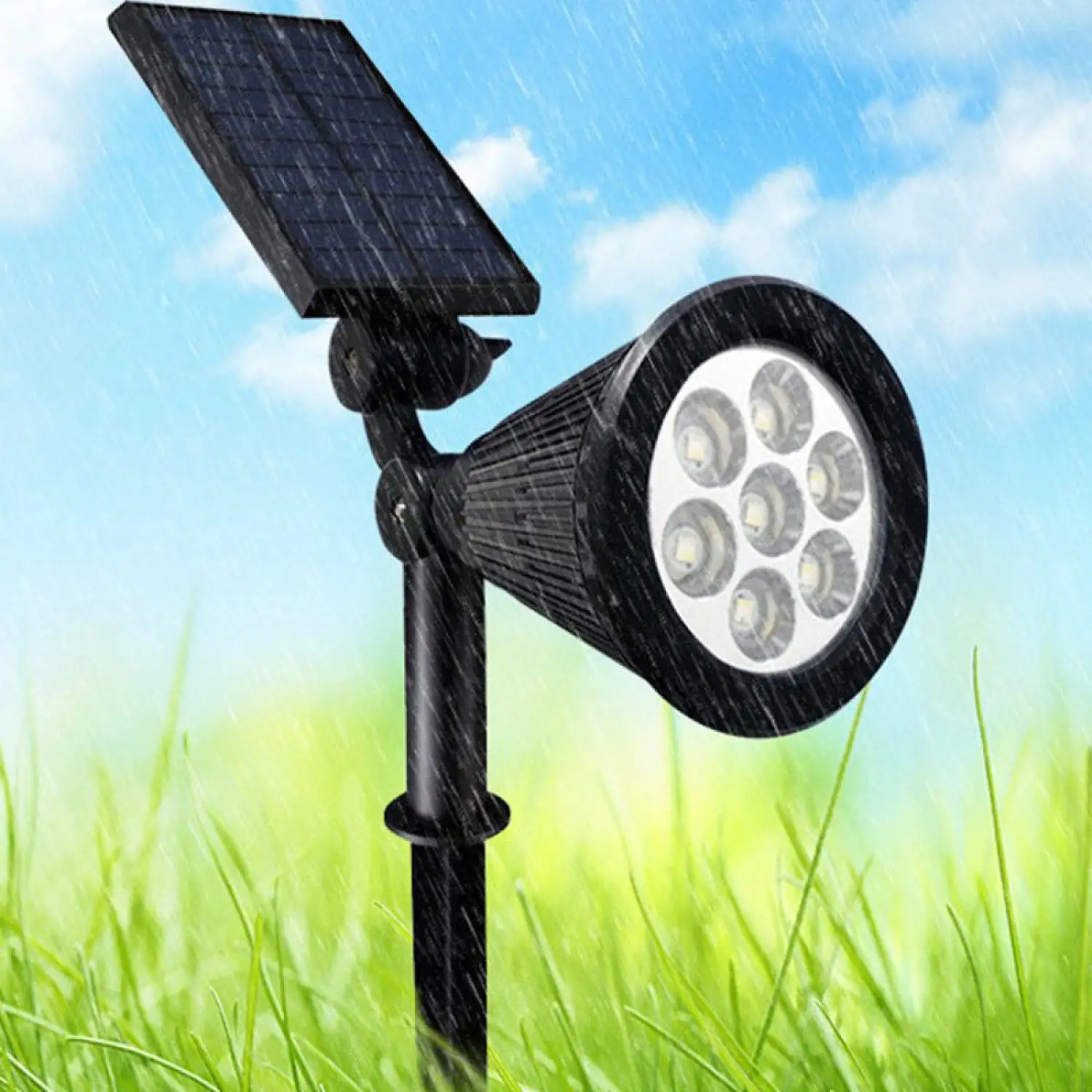 Waterproof LED Solar Lawn Lamp for Garden and Pathway Lighting - Image 6