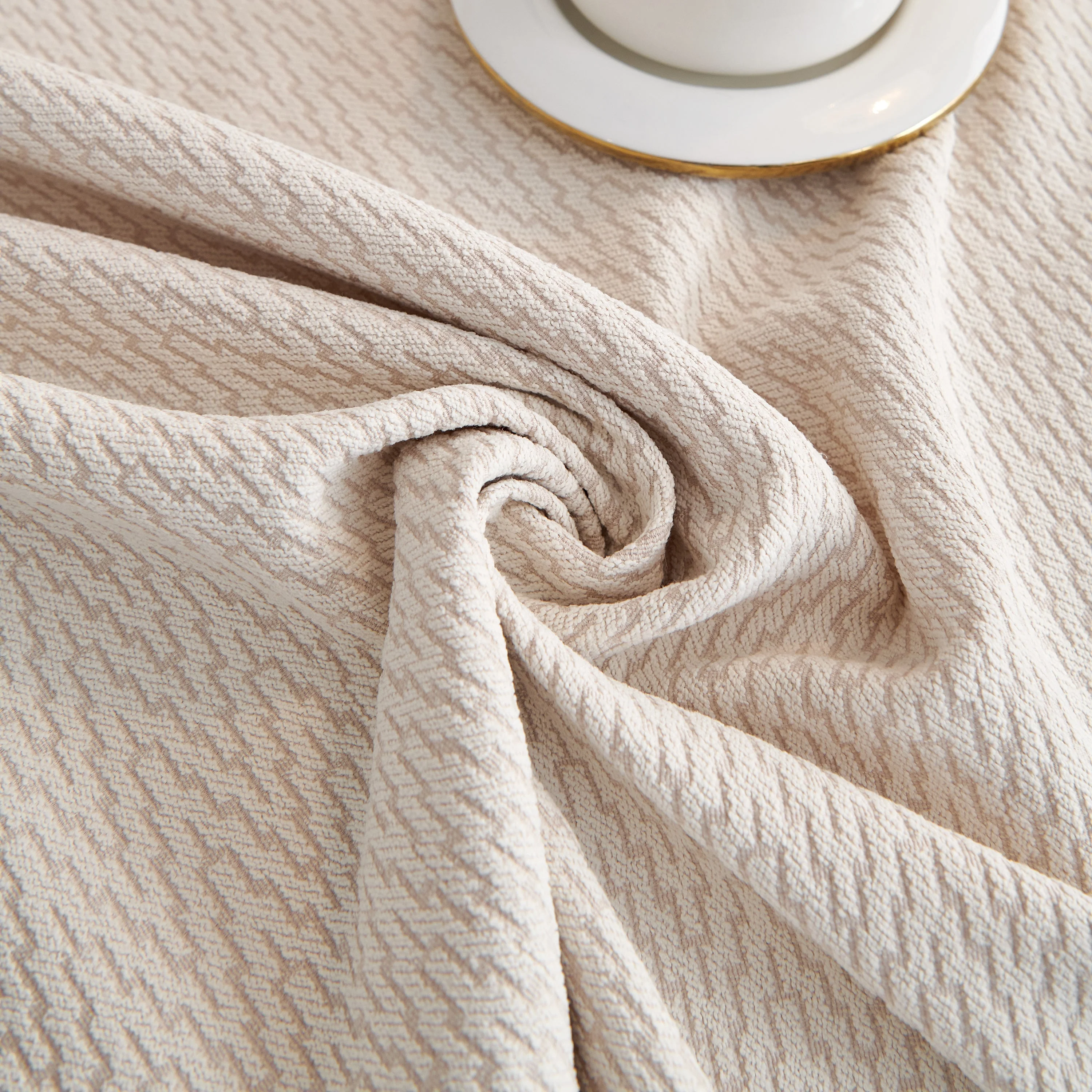 Waterproof Scratch Proof Herringbone Large Throw Blanket for Couch, Chenille Couch Cushion Covers for Pets - Image 21