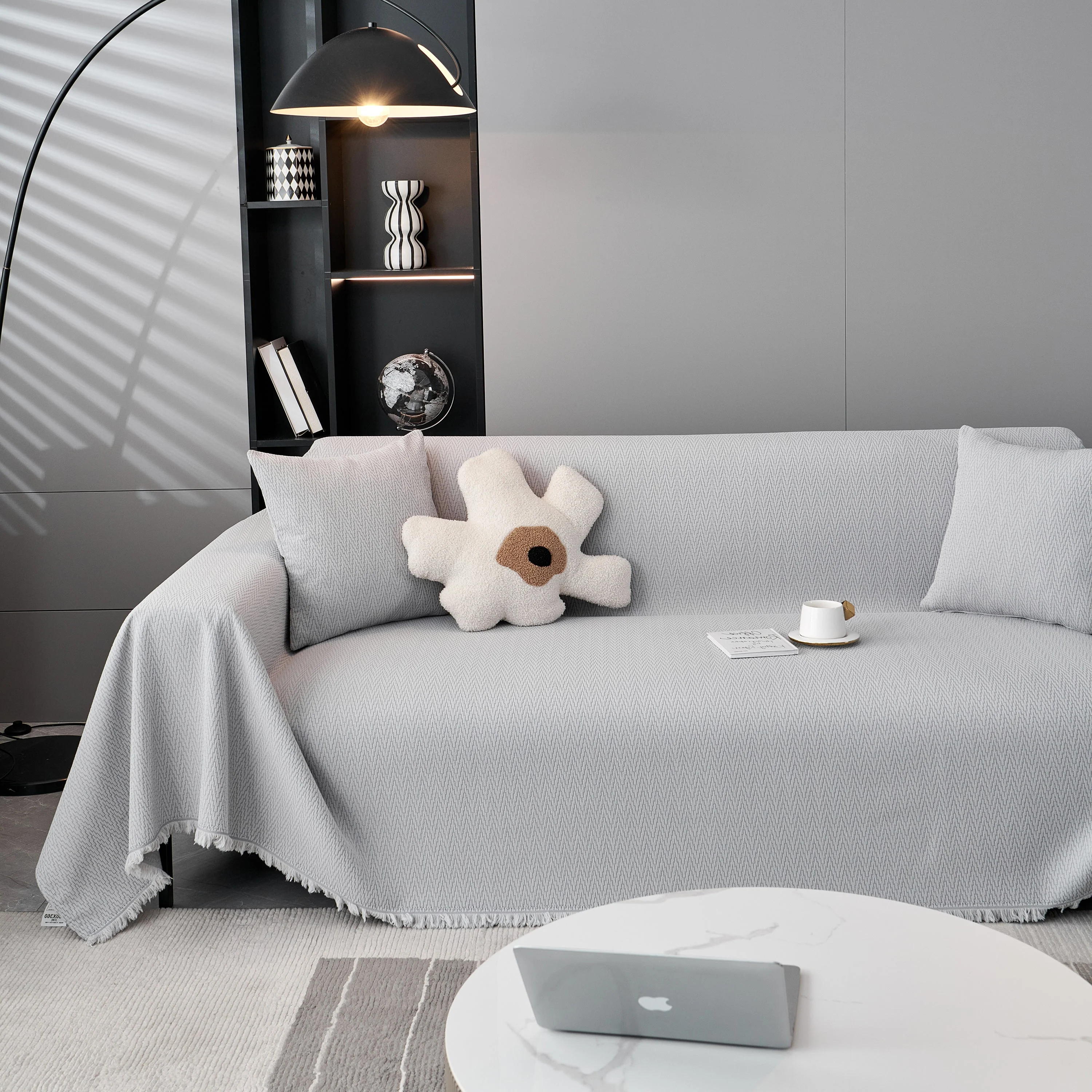 Waterproof Scratch Proof Herringbone Large Throw Blanket for Couch, Chenille Couch Cushion Covers for Pets - Image 39