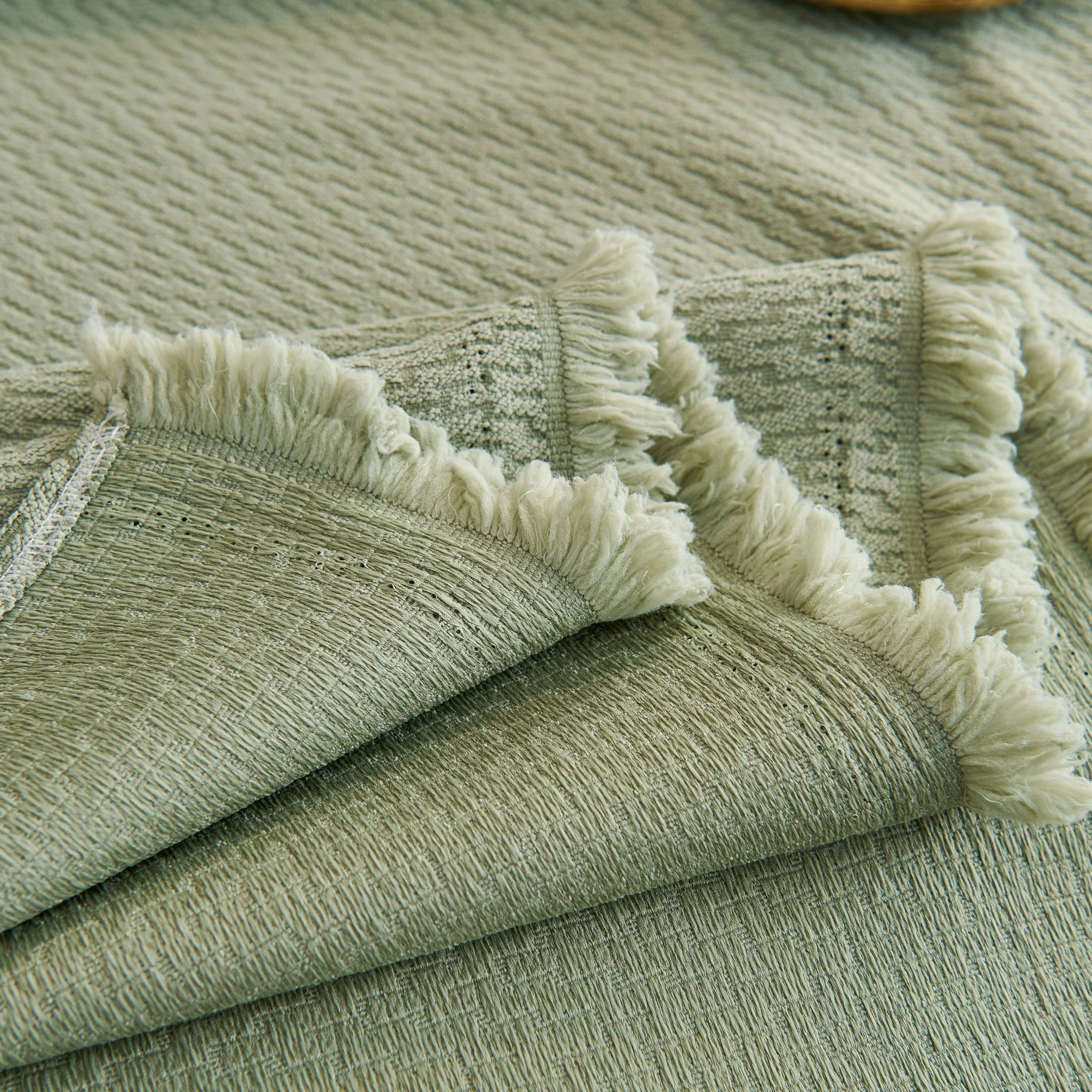 Waterproof Scratch Proof Herringbone Large Throw Blanket for Couch, Chenille Couch Cushion Covers for Pets - Image 51