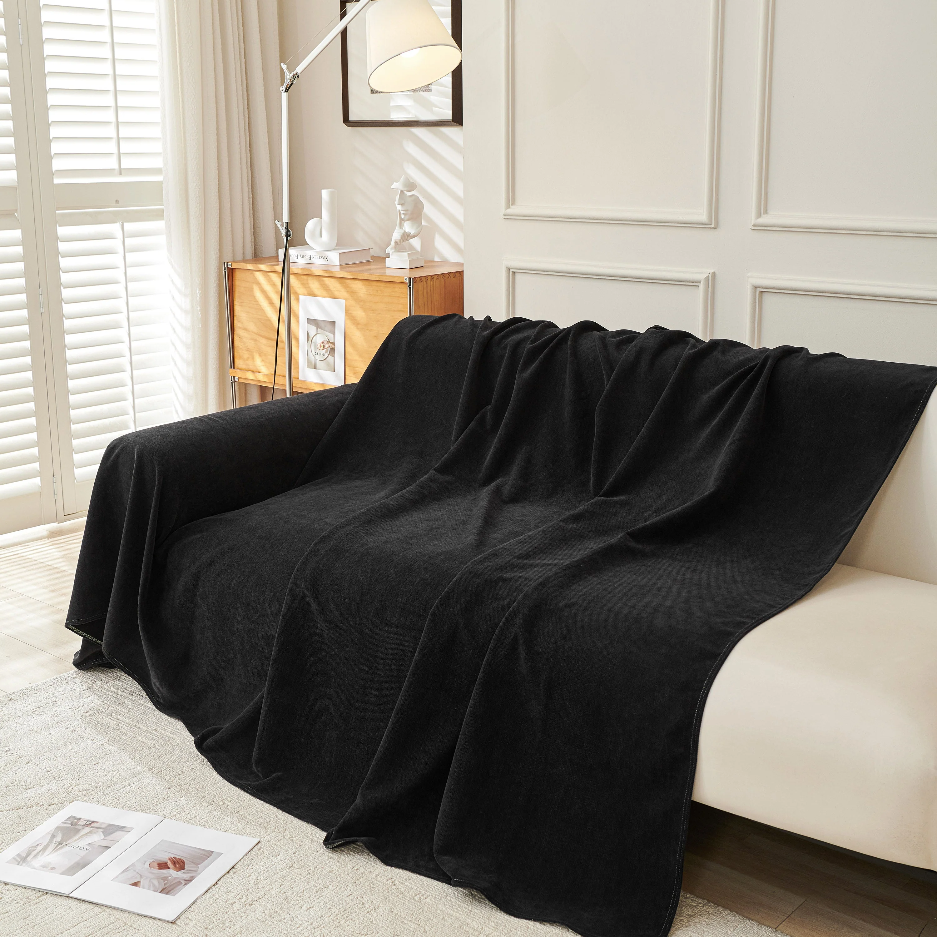 Waterproof Scratch Proof Sofa Protector Throw Blanket, Couch Cover for Pets & Kids - Image 126