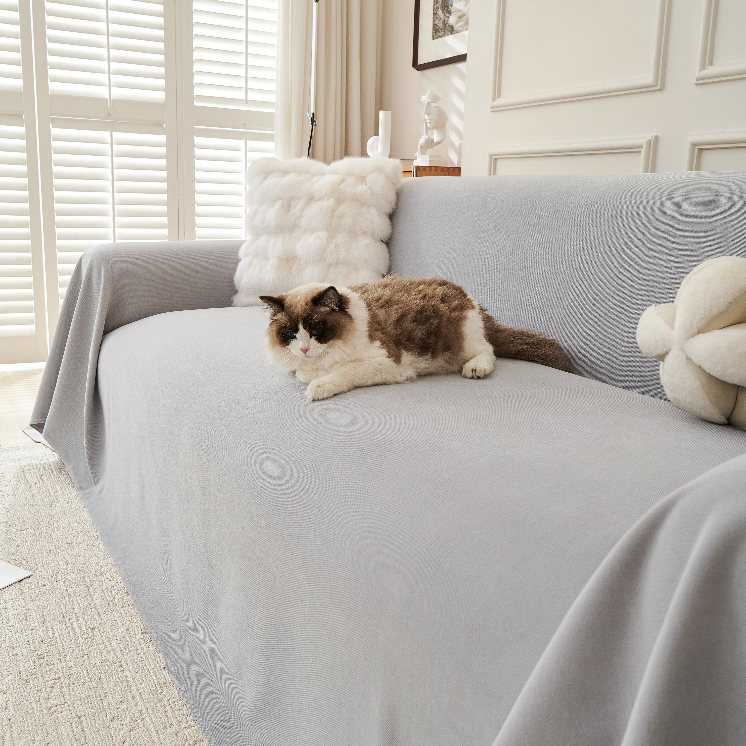 Waterproof Scratch Proof Sofa Protector Throw Blanket, Couch Cover for Pets & Kids - Image 51