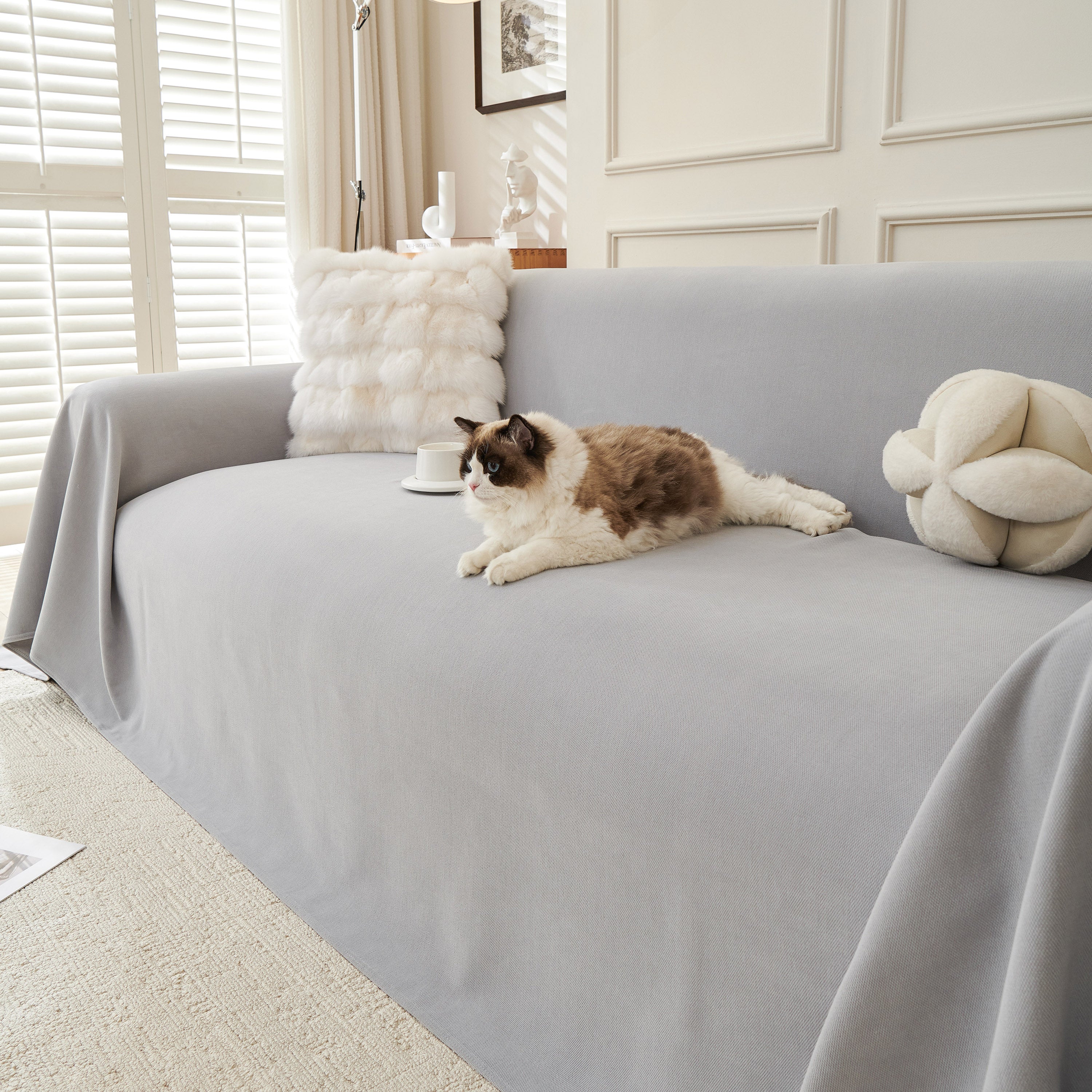 Waterproof Scratch Proof Sofa Protector Throw Blanket, Couch Cover for Pets & Kids - Image 52