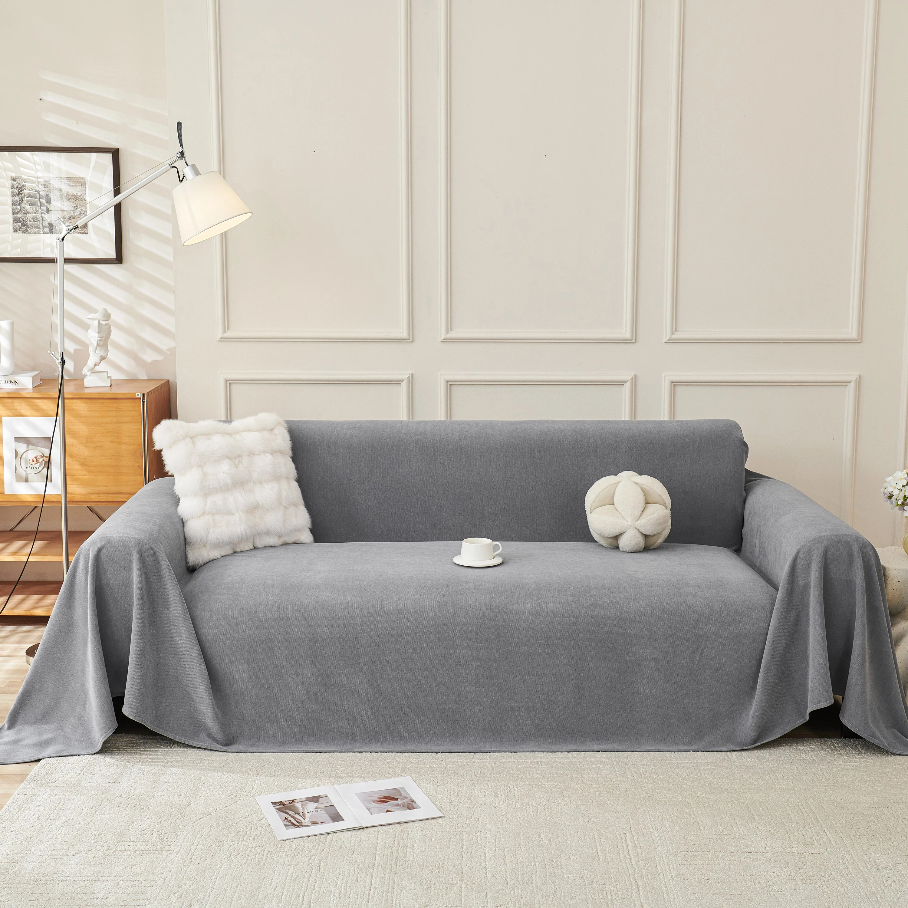 Waterproof Scratch Proof Sofa Protector Throw Blanket, Couch Cover for Pets & Kids - Image 61
