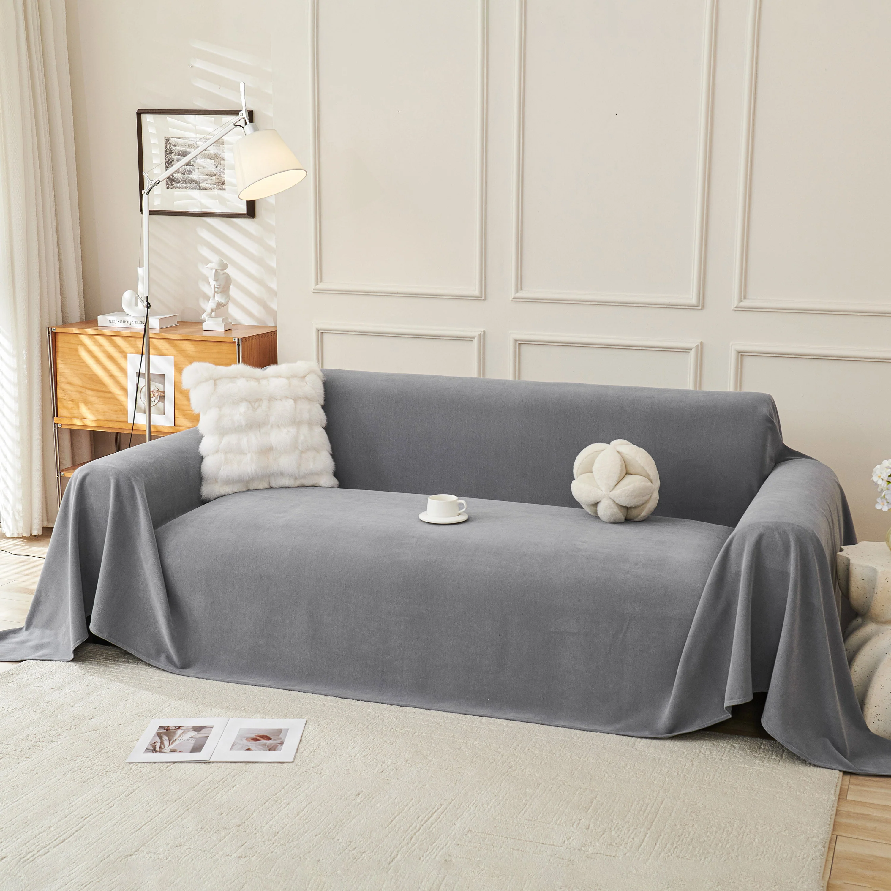 Waterproof Scratch Proof Sofa Protector Throw Blanket, Couch Cover for Pets & Kids - Image 62