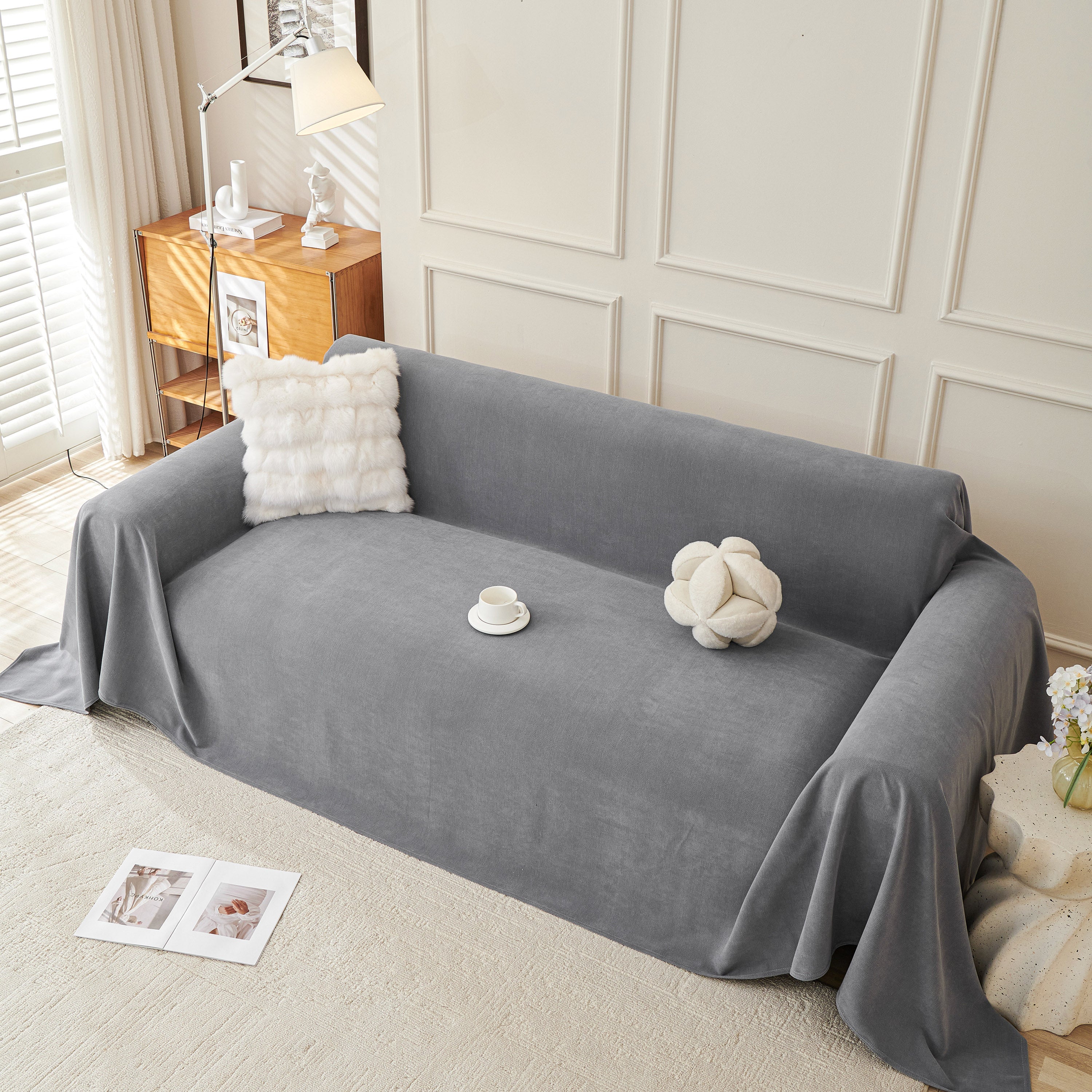 Waterproof Scratch Proof Sofa Protector Throw Blanket, Couch Cover for Pets & Kids - Image 63