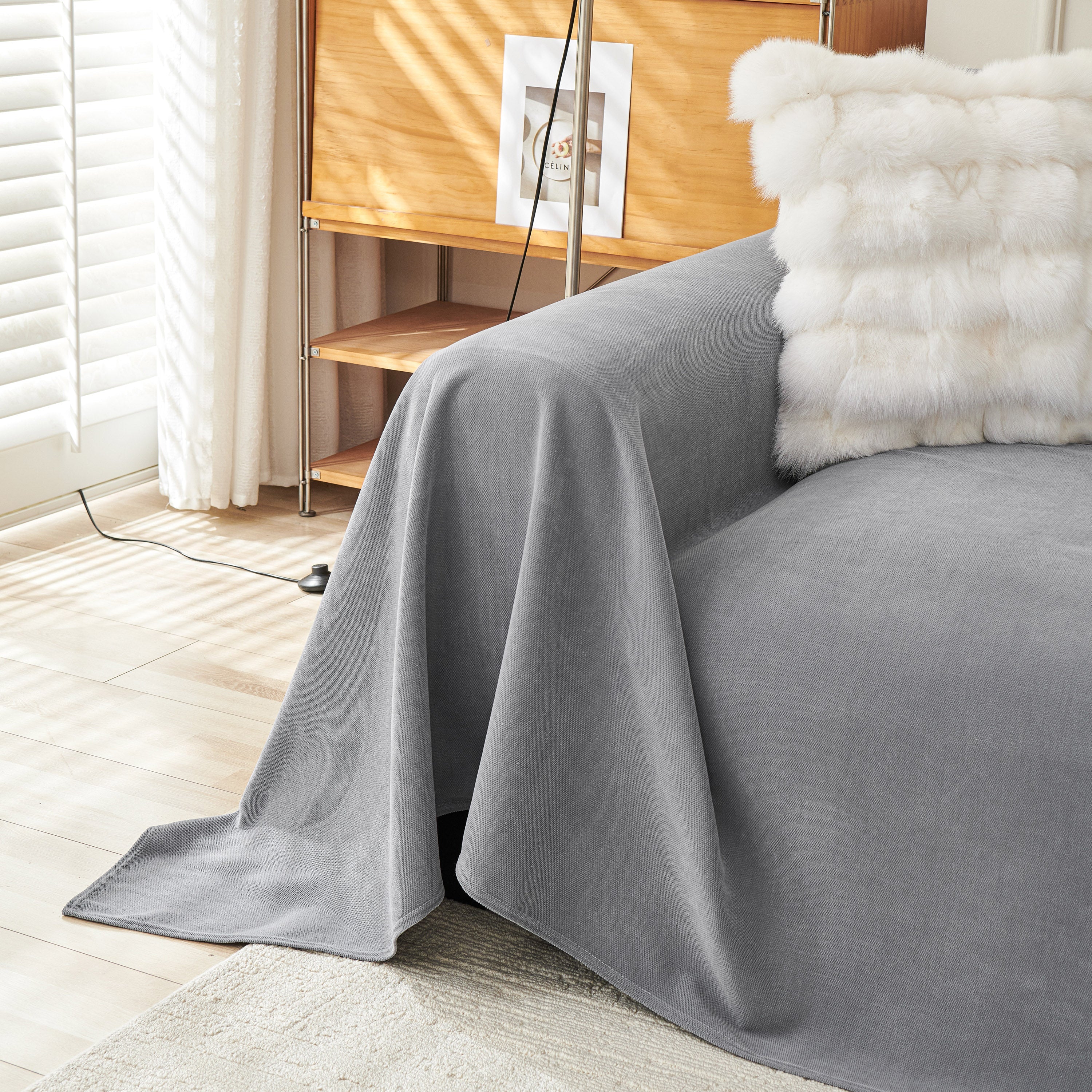 Waterproof Scratch Proof Sofa Protector Throw Blanket, Couch Cover for Pets & Kids - Image 71