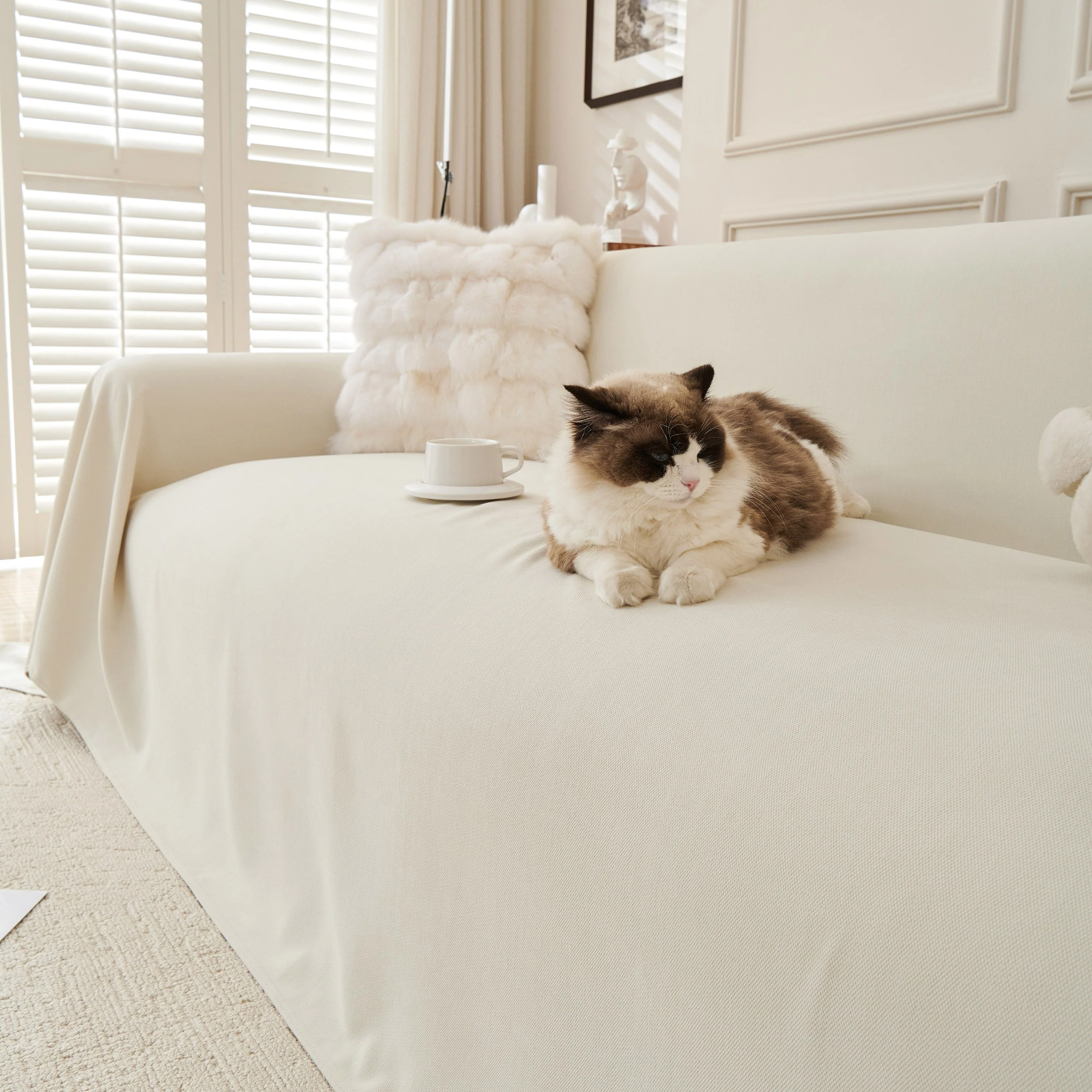 Waterproof Scratch Proof Sofa Protector Throw Blanket, Couch Cover for Pets & Kids - Image 98