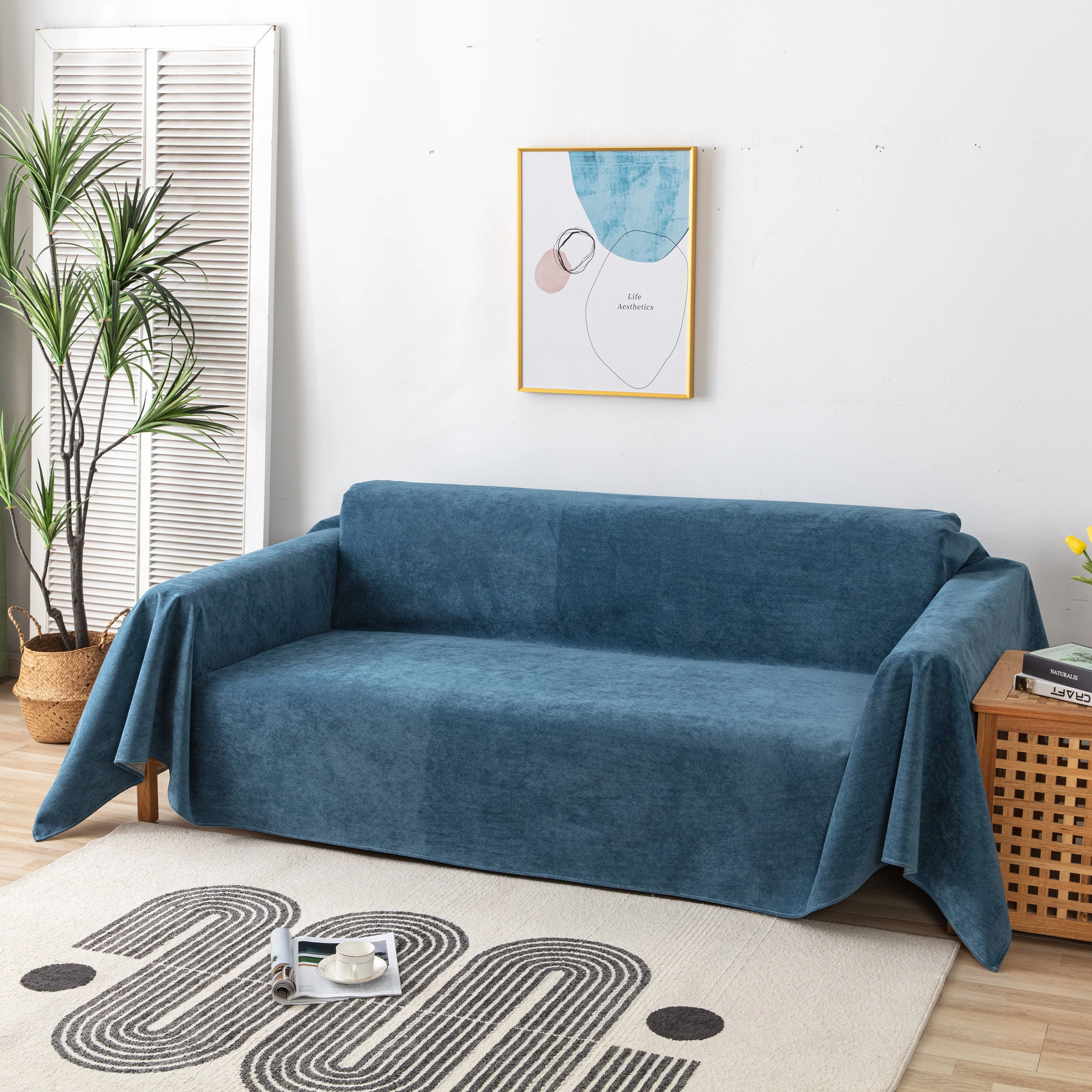 Waterproof Scratch-Resistant Furniture Covers for Pets, Non-Slip Couch Cover Throw - Image 22