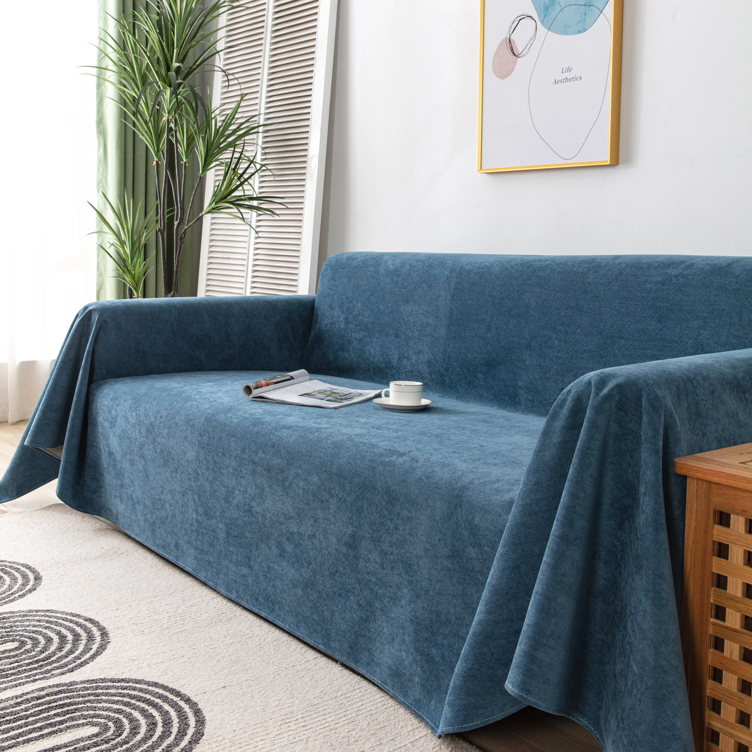 Waterproof Scratch-Resistant Furniture Covers for Pets, Non-Slip Couch Cover Throw - Image 23