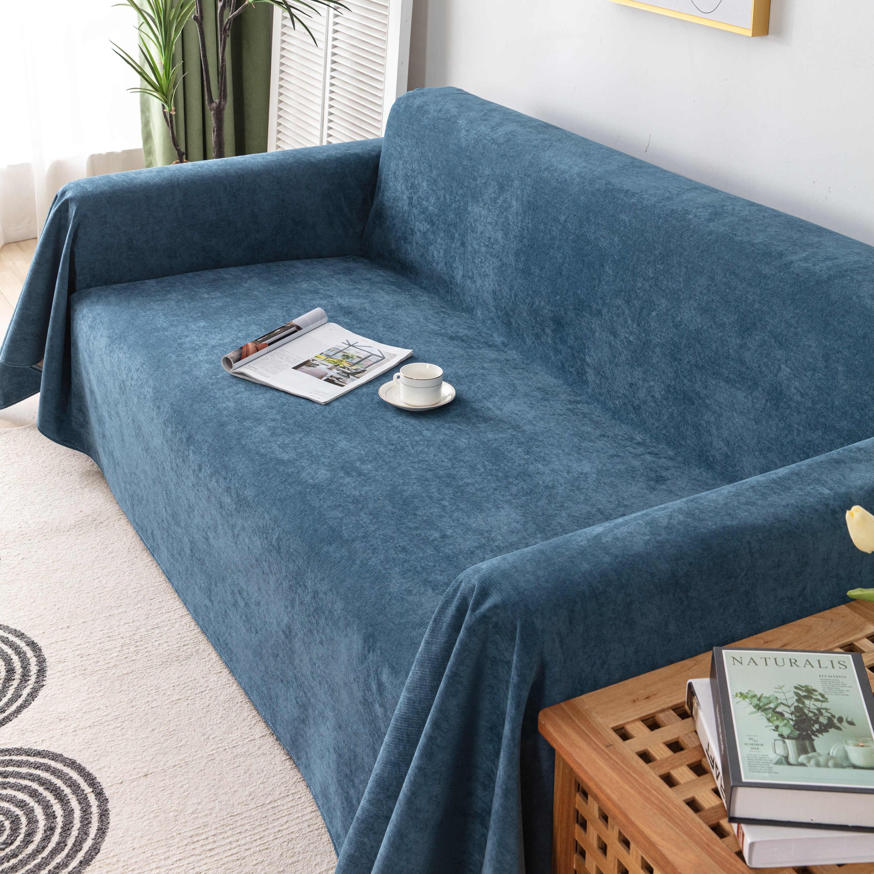 Waterproof Scratch-Resistant Furniture Covers for Pets, Non-Slip Couch Cover Throw - Image 32