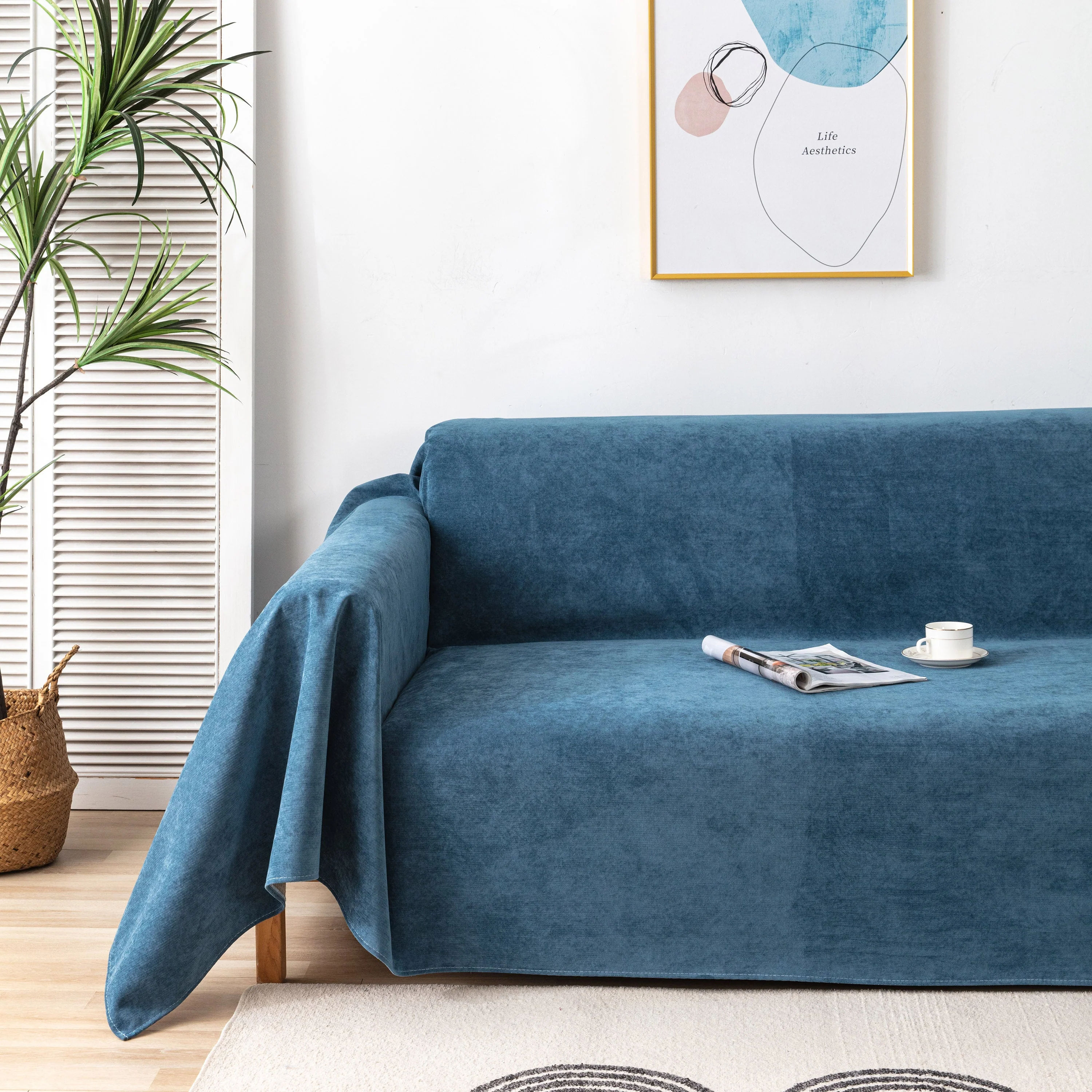 Waterproof Scratch-Resistant Furniture Covers for Pets, Non-Slip Couch Cover Throw - Image 33