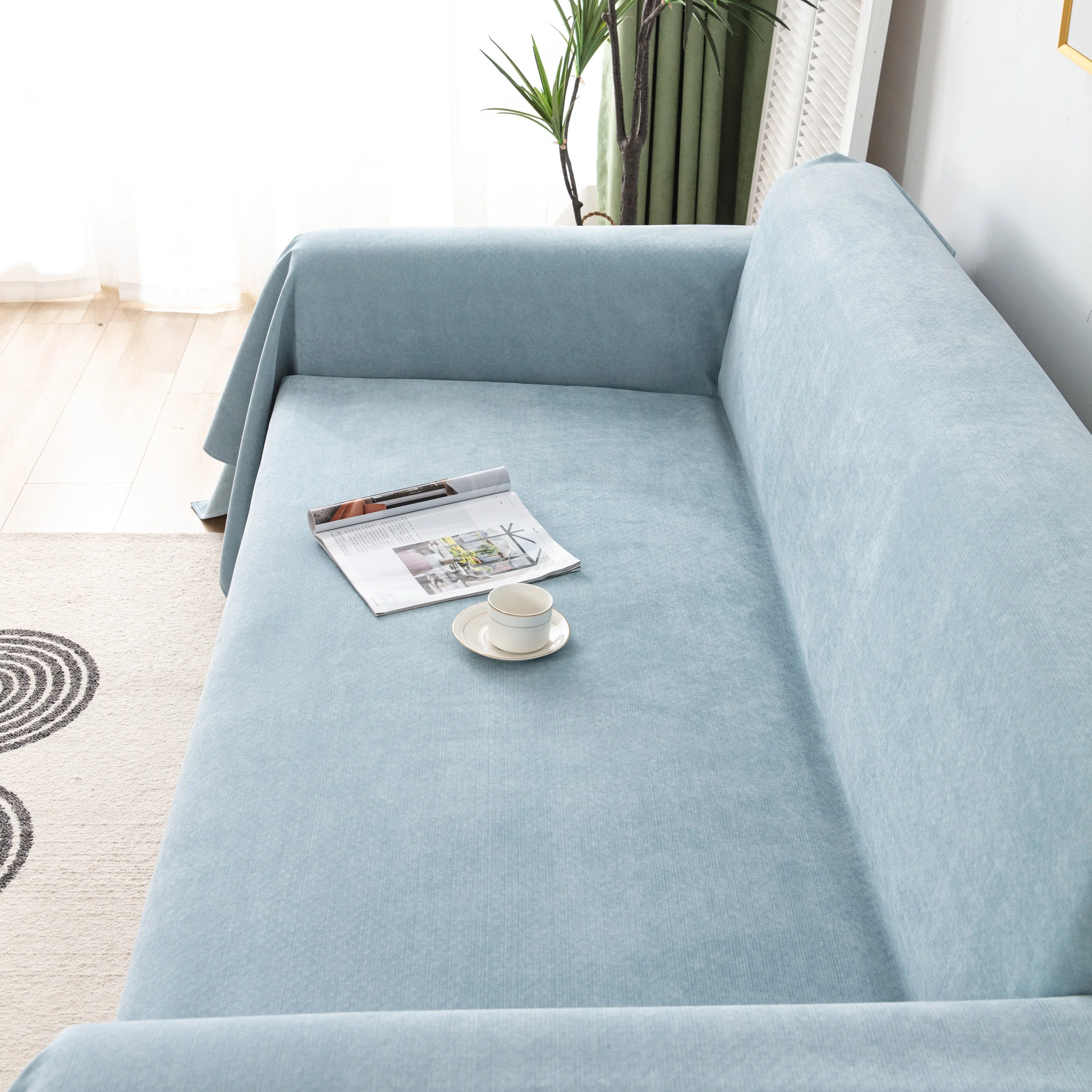 Waterproof Scratch-Resistant Furniture Covers for Pets, Non-Slip Couch Cover Throw - Image 37