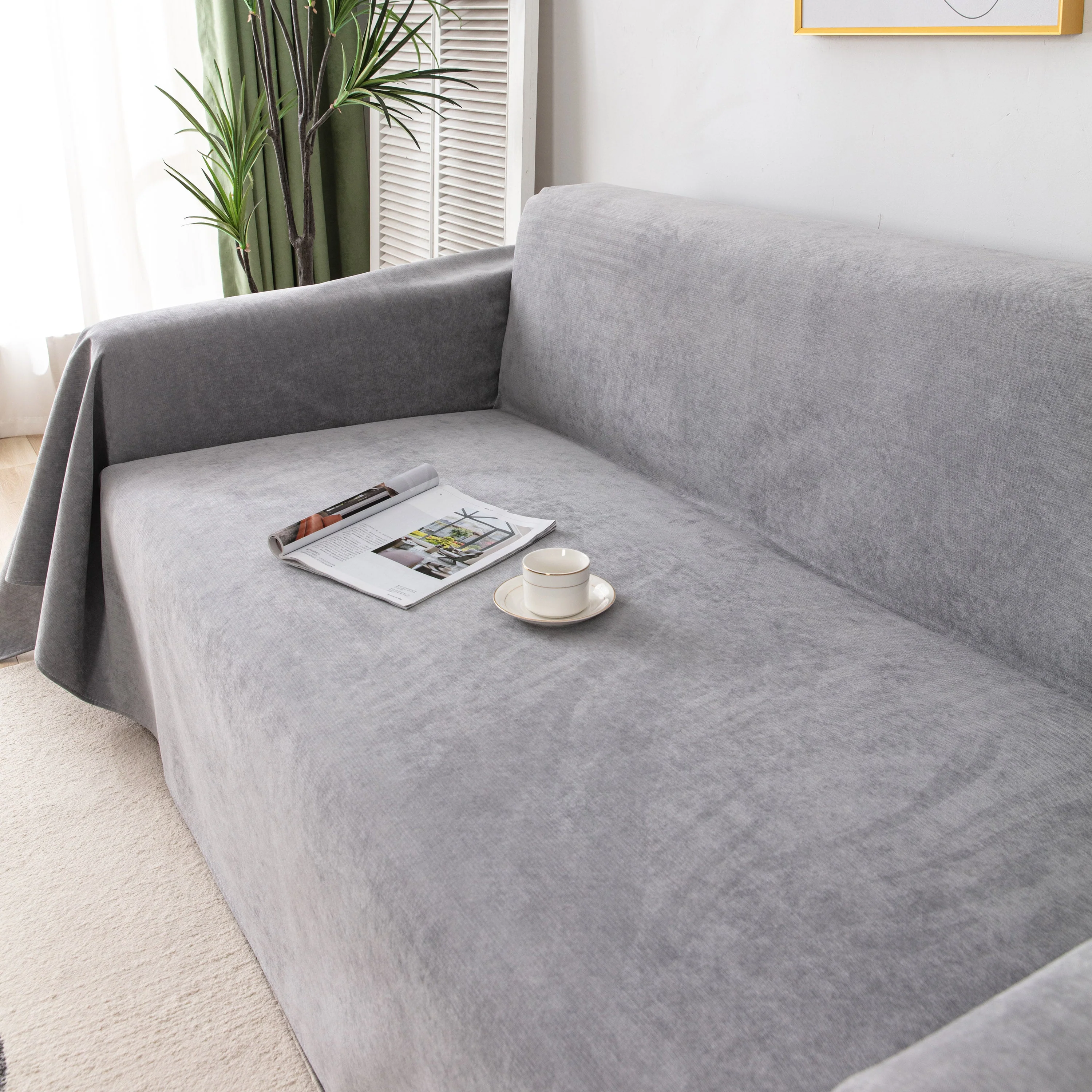 Waterproof Scratch-Resistant Furniture Covers for Pets, Non-Slip Couch Cover Throw - Image 4
