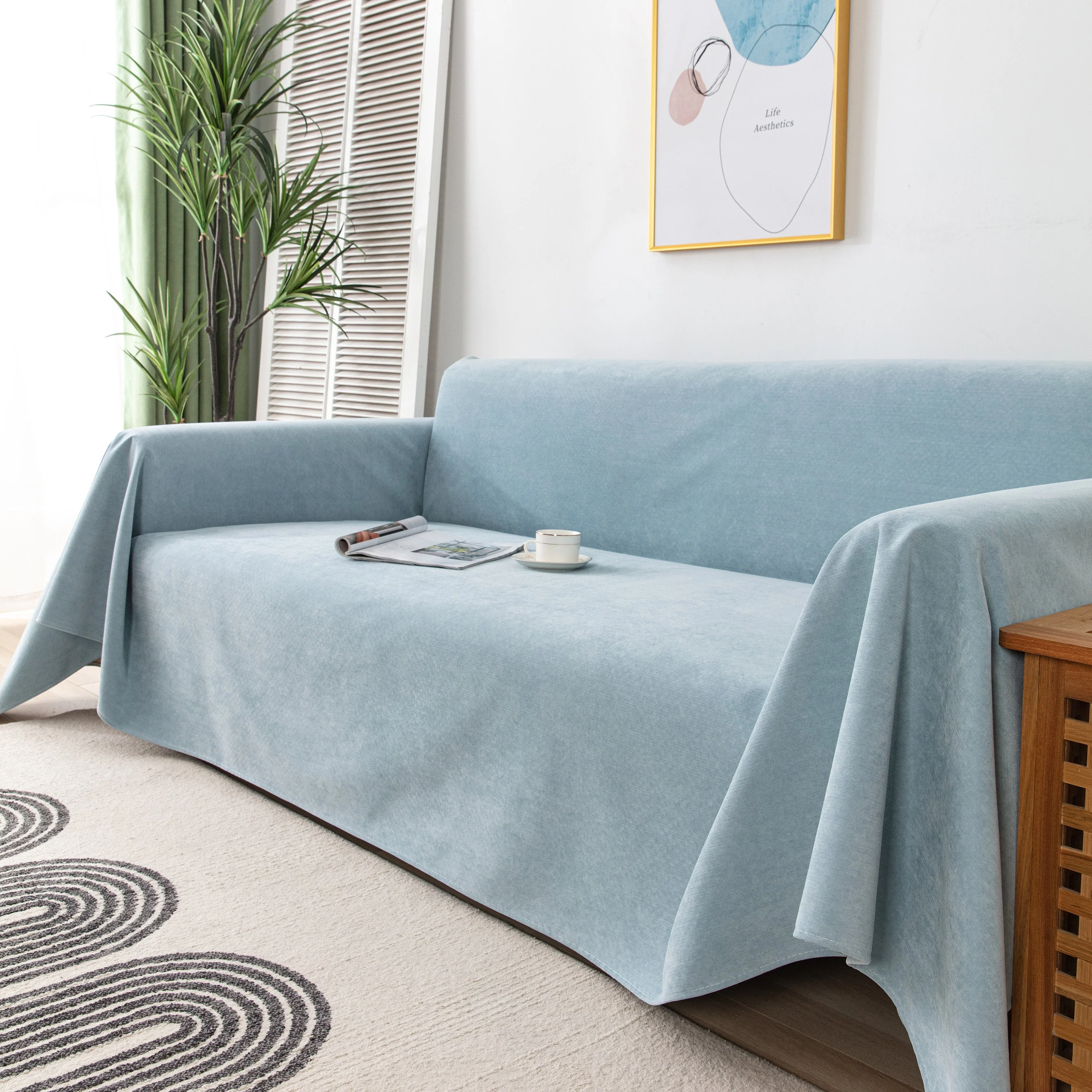 Waterproof Scratch-Resistant Furniture Covers for Pets, Non-Slip Couch Cover Throw - Image 47
