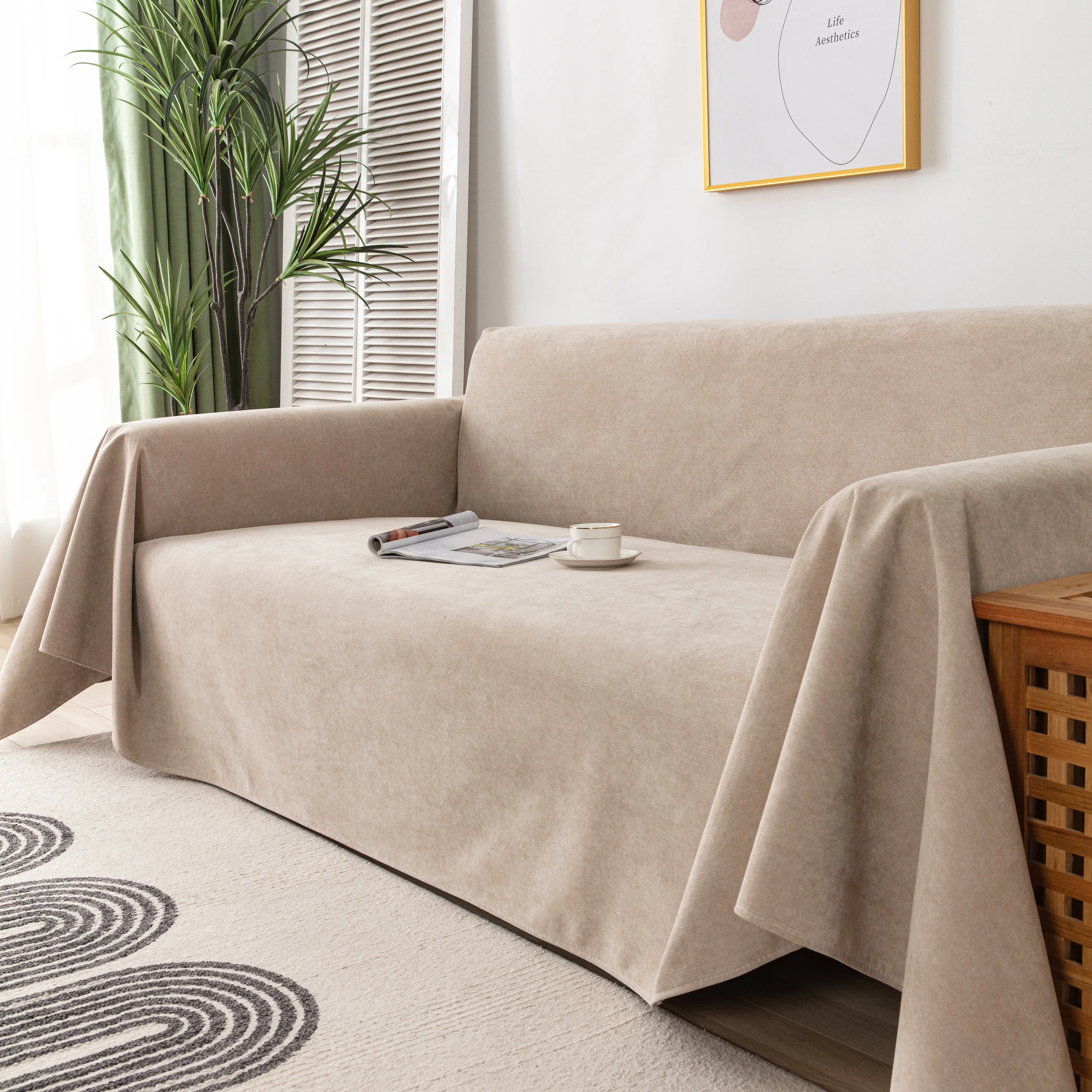 Waterproof Scratch-Resistant Furniture Covers for Pets, Non-Slip Couch Cover Throw - Image 57