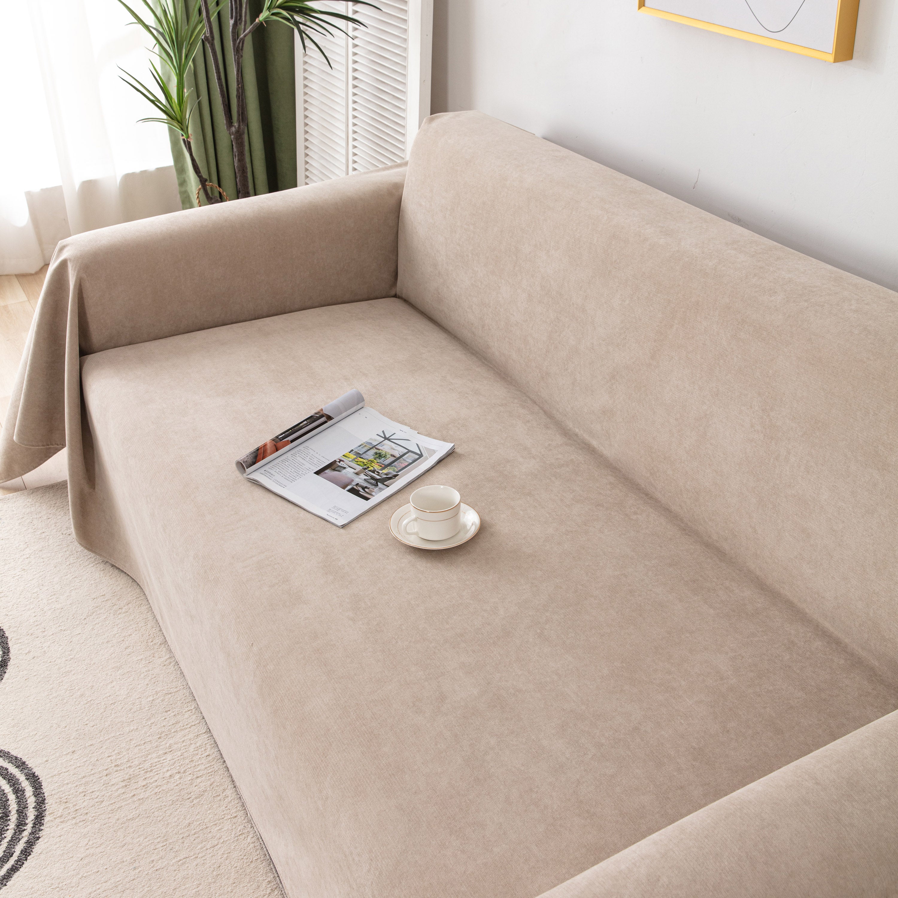 Waterproof Scratch-Resistant Furniture Covers for Pets, Non-Slip Couch Cover Throw - Image 58