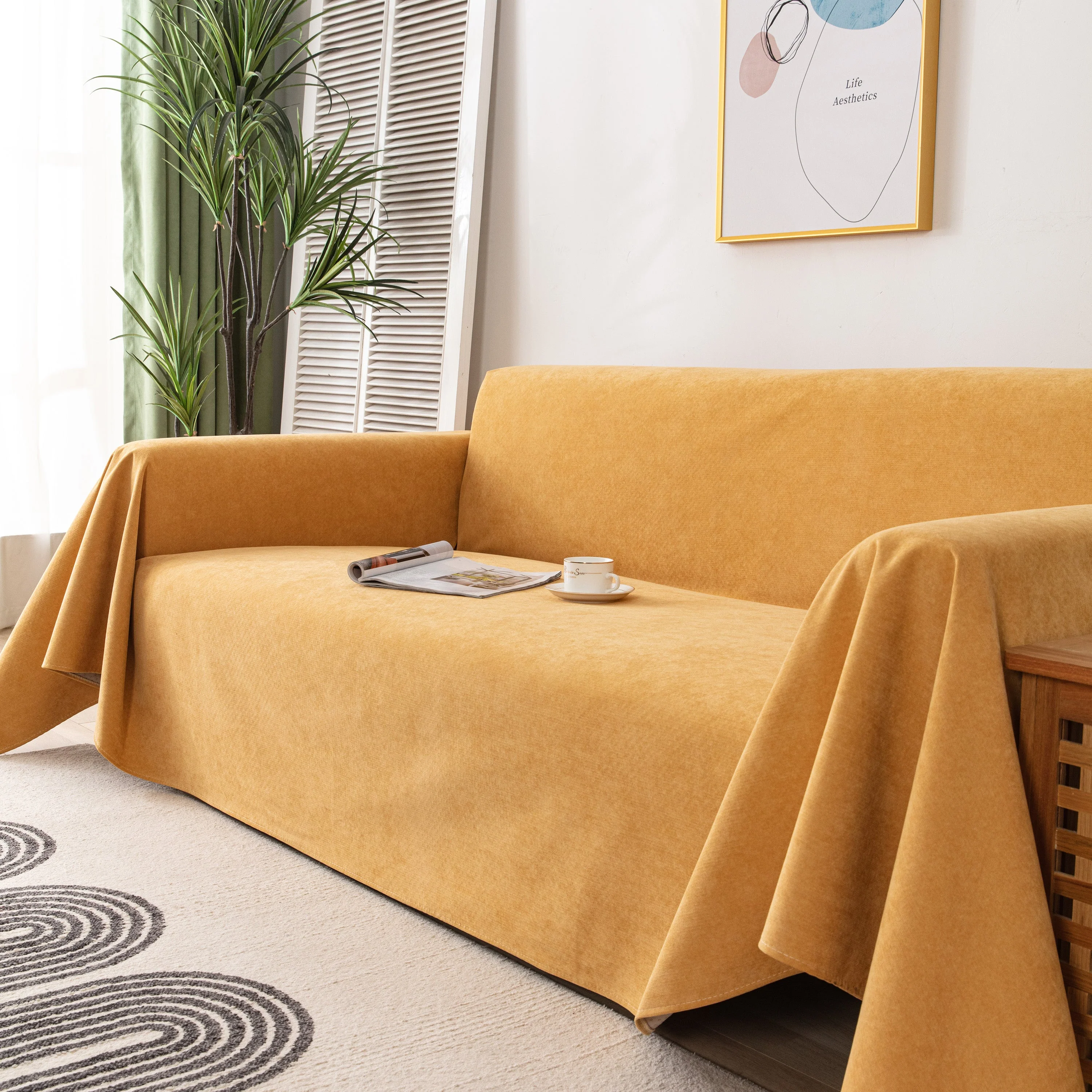 Waterproof Scratch-Resistant Furniture Covers for Pets, Non-Slip Couch Cover Throw - Image 69