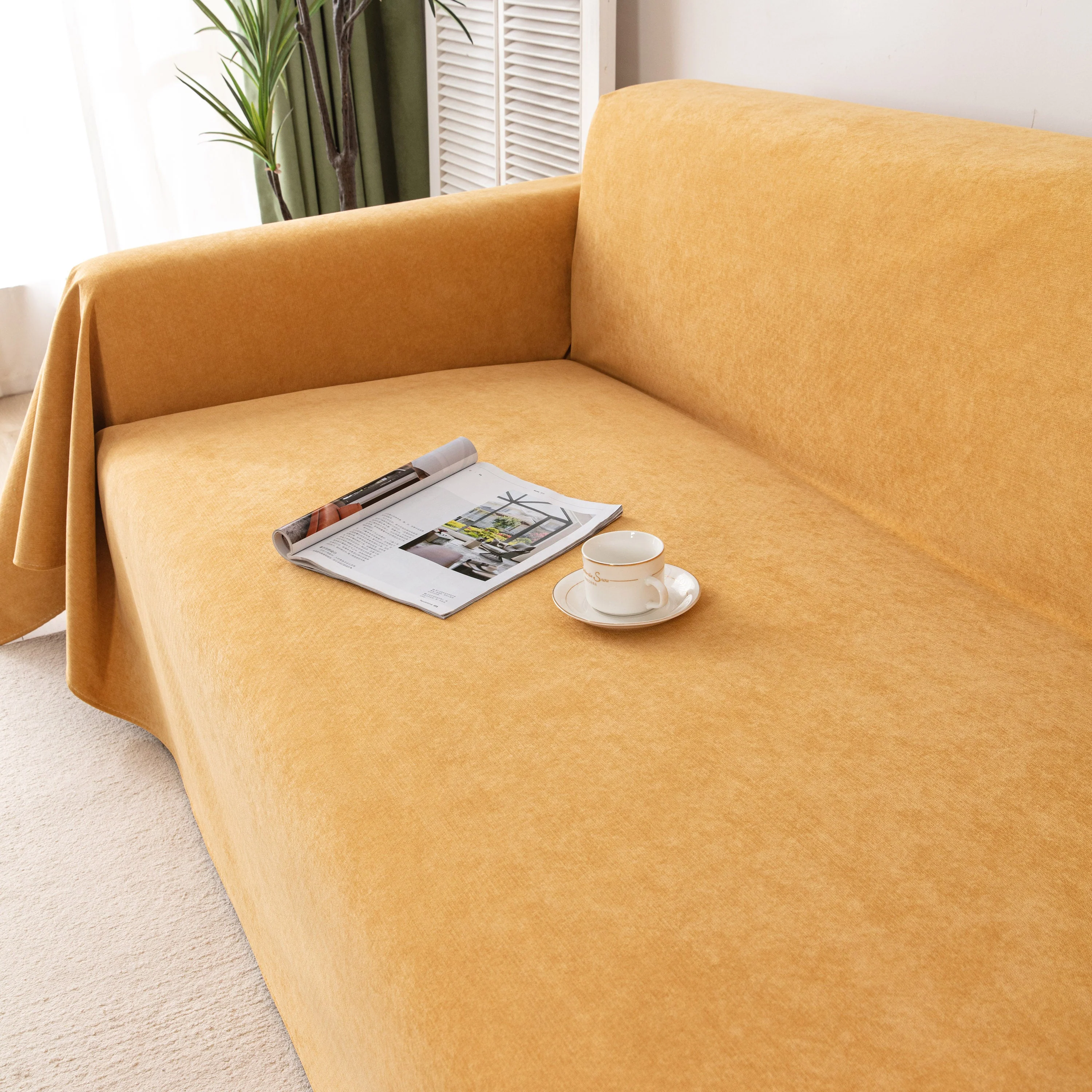 Waterproof Scratch-Resistant Furniture Covers for Pets, Non-Slip Couch Cover Throw - Image 73