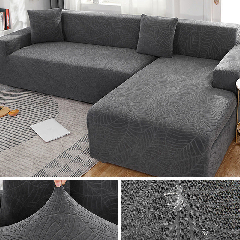 Waterproof Sofa Covers for 1/2/3/4 Seater Jacquard Solid Couches Elastic L Shaped Sofa Cover for Living Room Armchair and Couch - Image 11