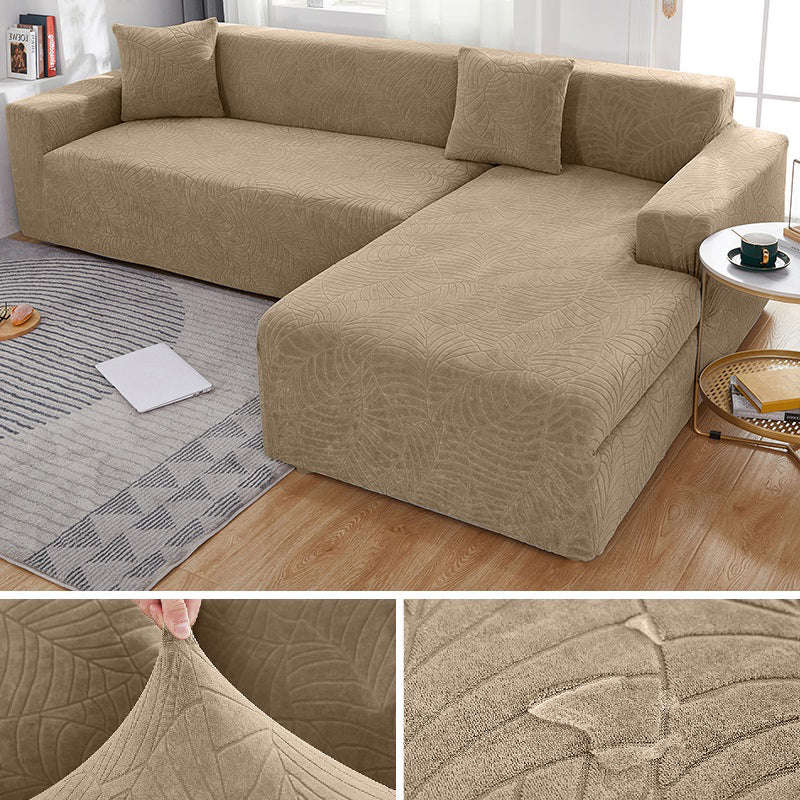 Waterproof Sofa Covers for 1/2/3/4 Seater Jacquard Solid Couches Elastic L Shaped Sofa Cover for Living Room Armchair and Couch - Image 12