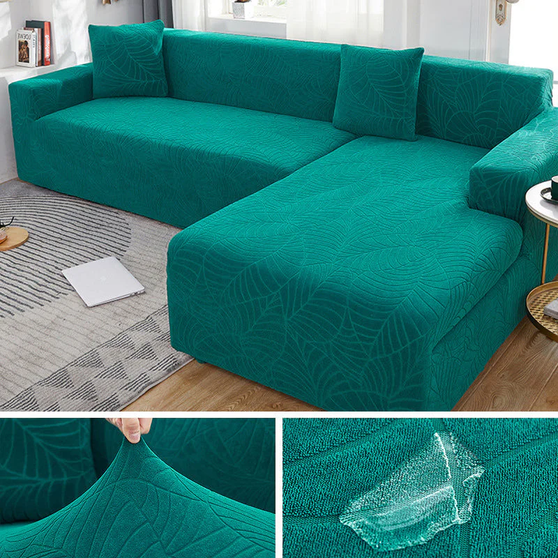 Waterproof Sofa Covers for 1/2/3/4 Seater Jacquard Solid Couches Elastic L Shaped Sofa Cover for Living Room Armchair and Couch - Image 6