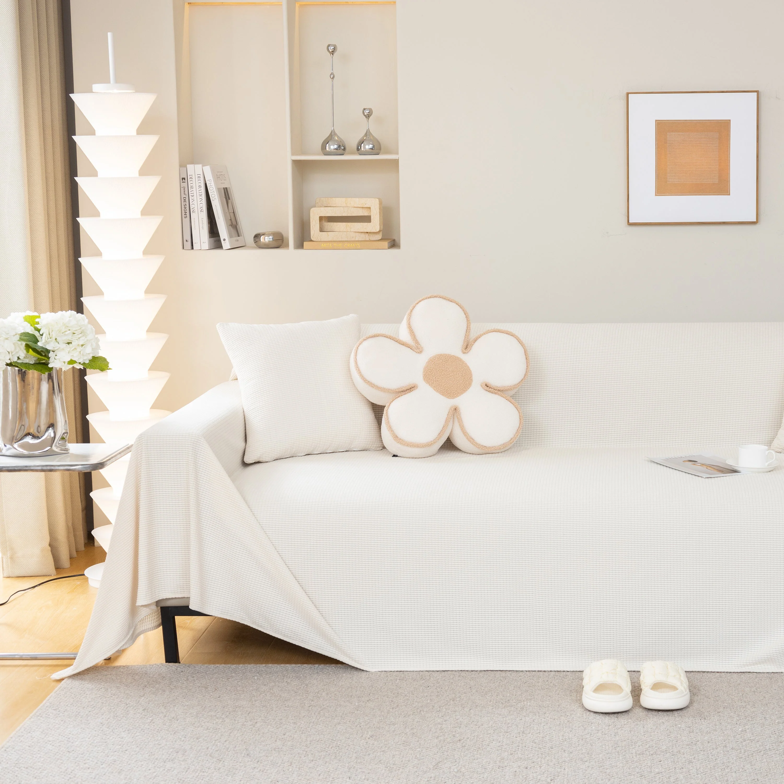Waterproof Soft Cotton Plush Couch Cover Blanket, Extra Large Furniture Decoration Cover Sofa Slipcovers - Image 102