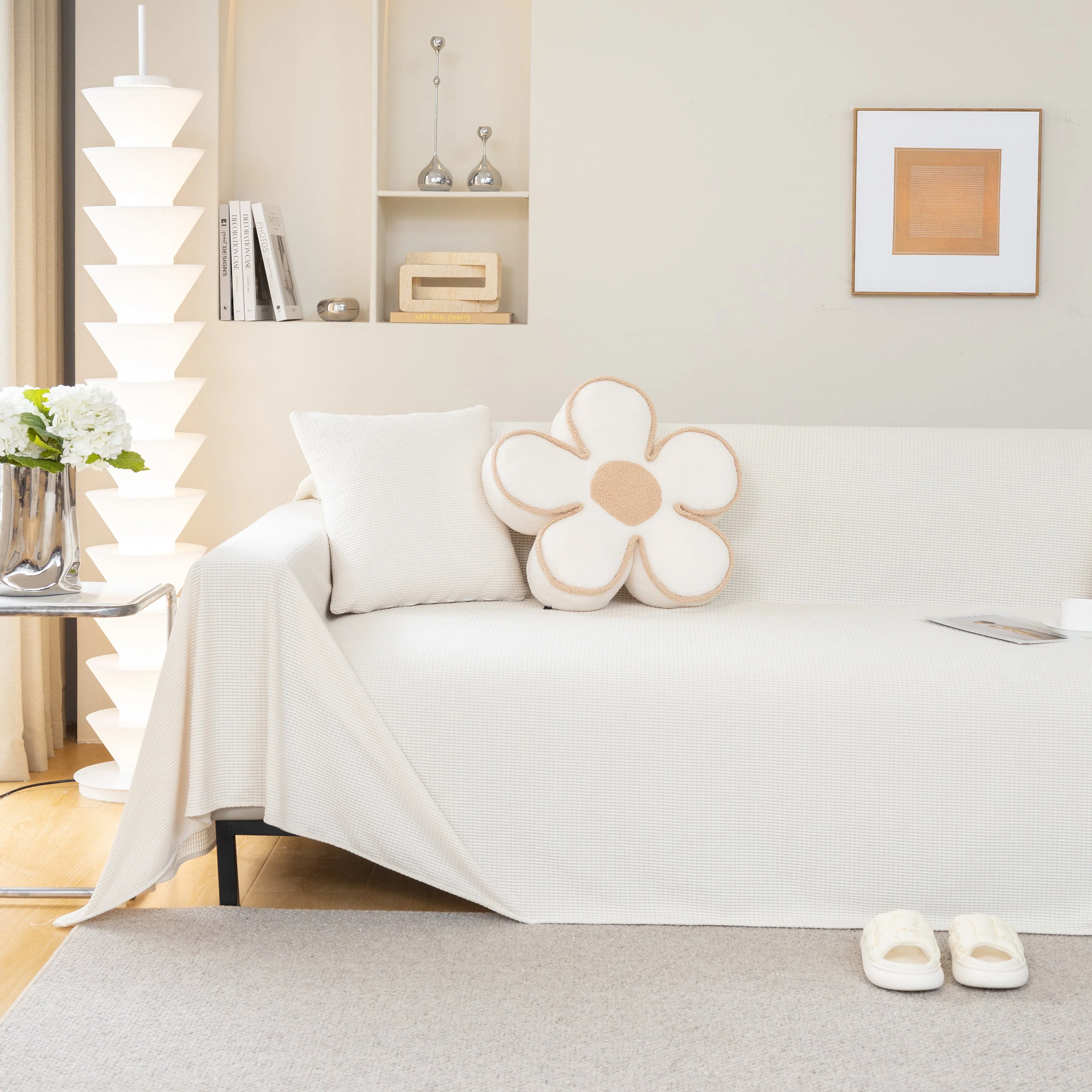 Waterproof Soft Cotton Plush Couch Cover Blanket, Extra Large Furniture Decoration Cover Sofa Slipcovers - Image 103