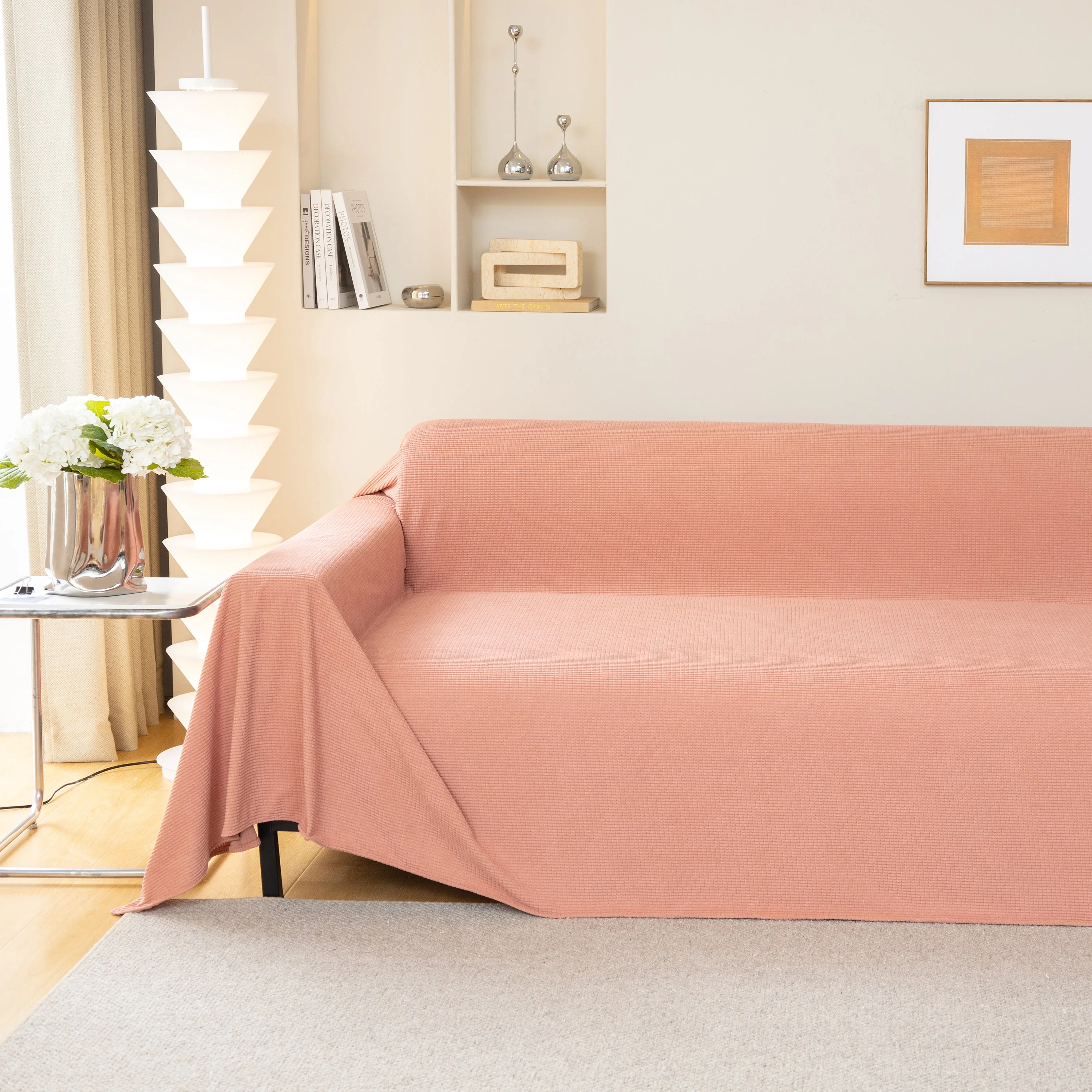 Waterproof Soft Cotton Plush Couch Cover Blanket, Extra Large Furniture Decoration Cover Sofa Slipcovers - Image 125