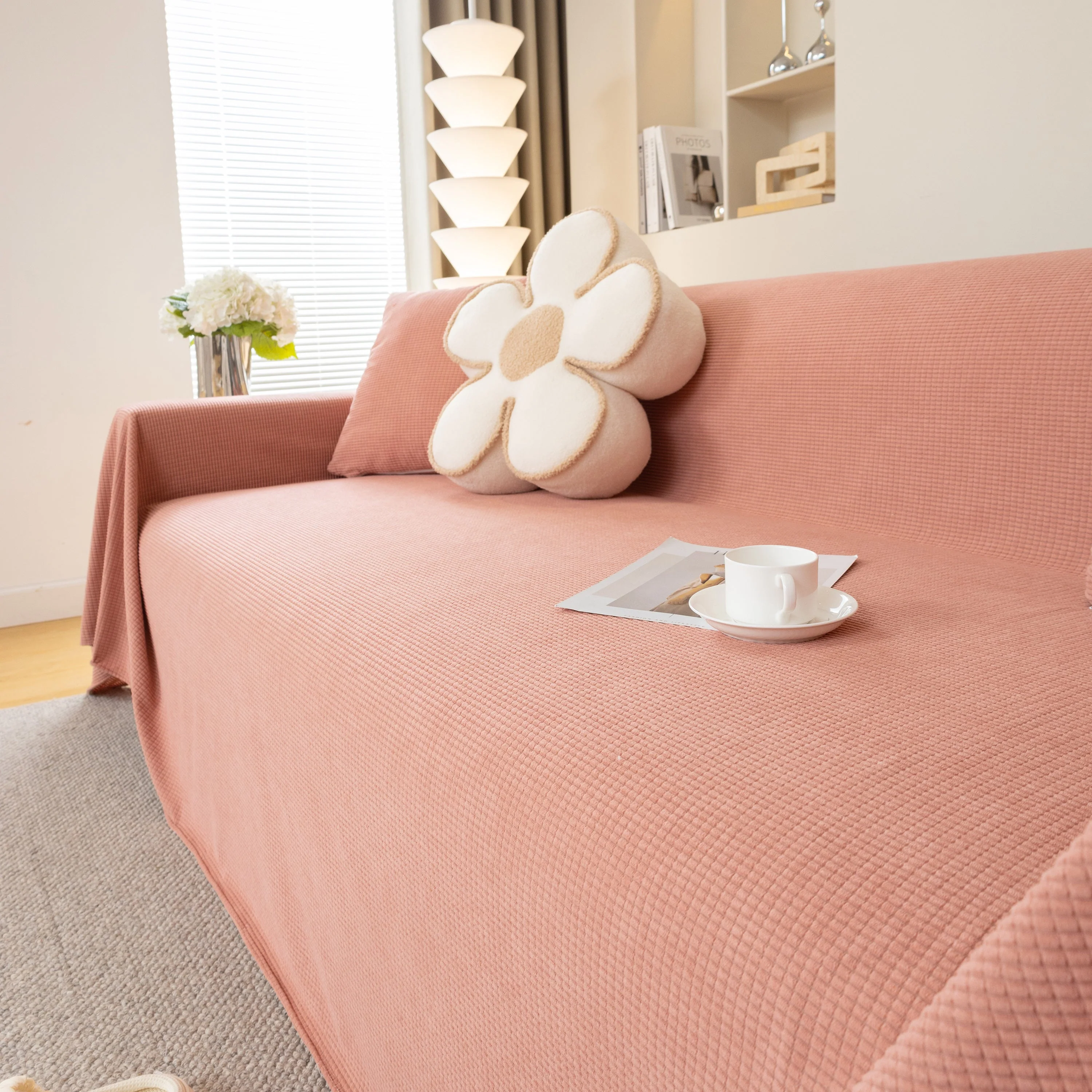 Waterproof Soft Cotton Plush Couch Cover Blanket, Extra Large Furniture Decoration Cover Sofa Slipcovers - Image 137