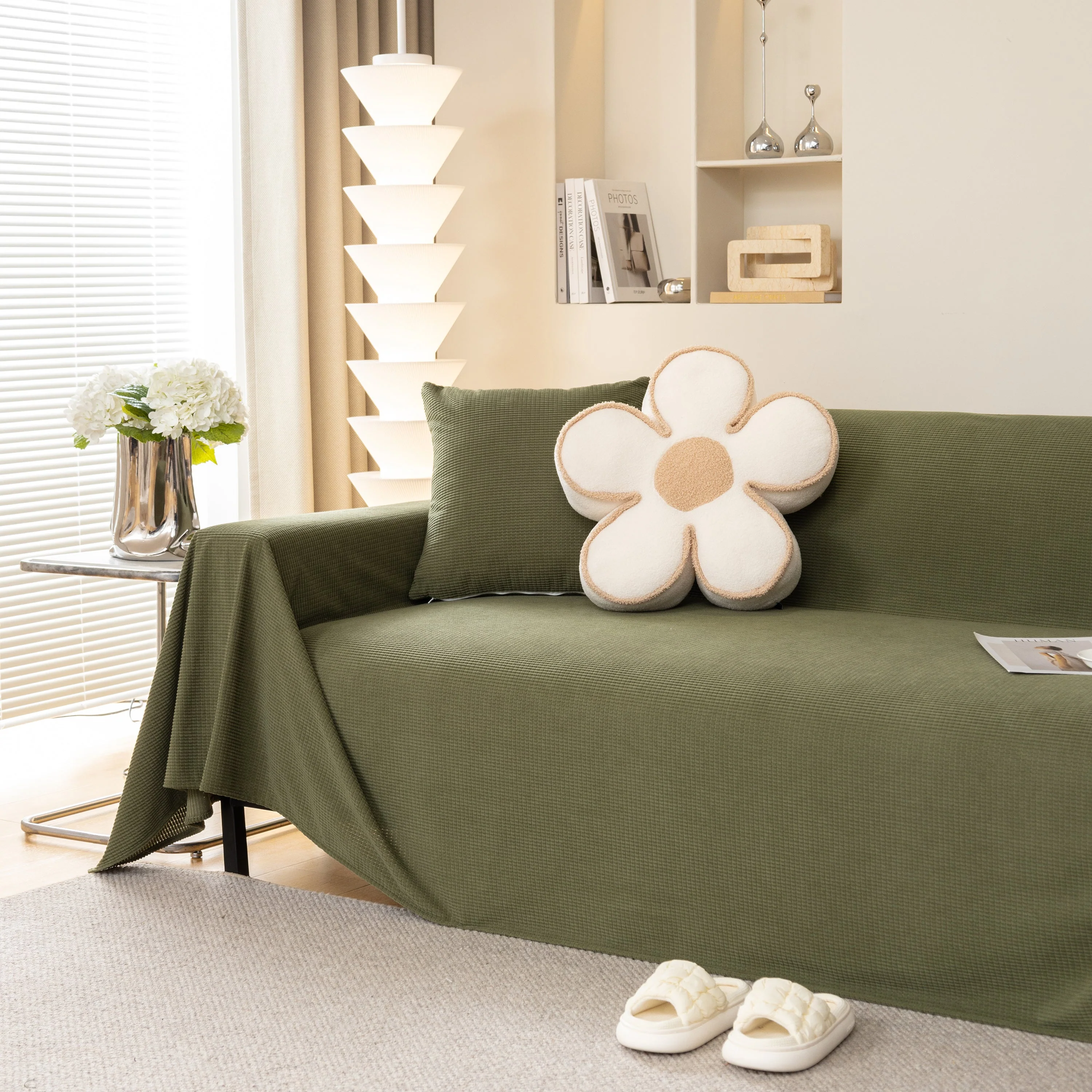 Waterproof Soft Cotton Plush Couch Cover Blanket, Extra Large Furniture Decoration Cover Sofa Slipcovers - Image 14
