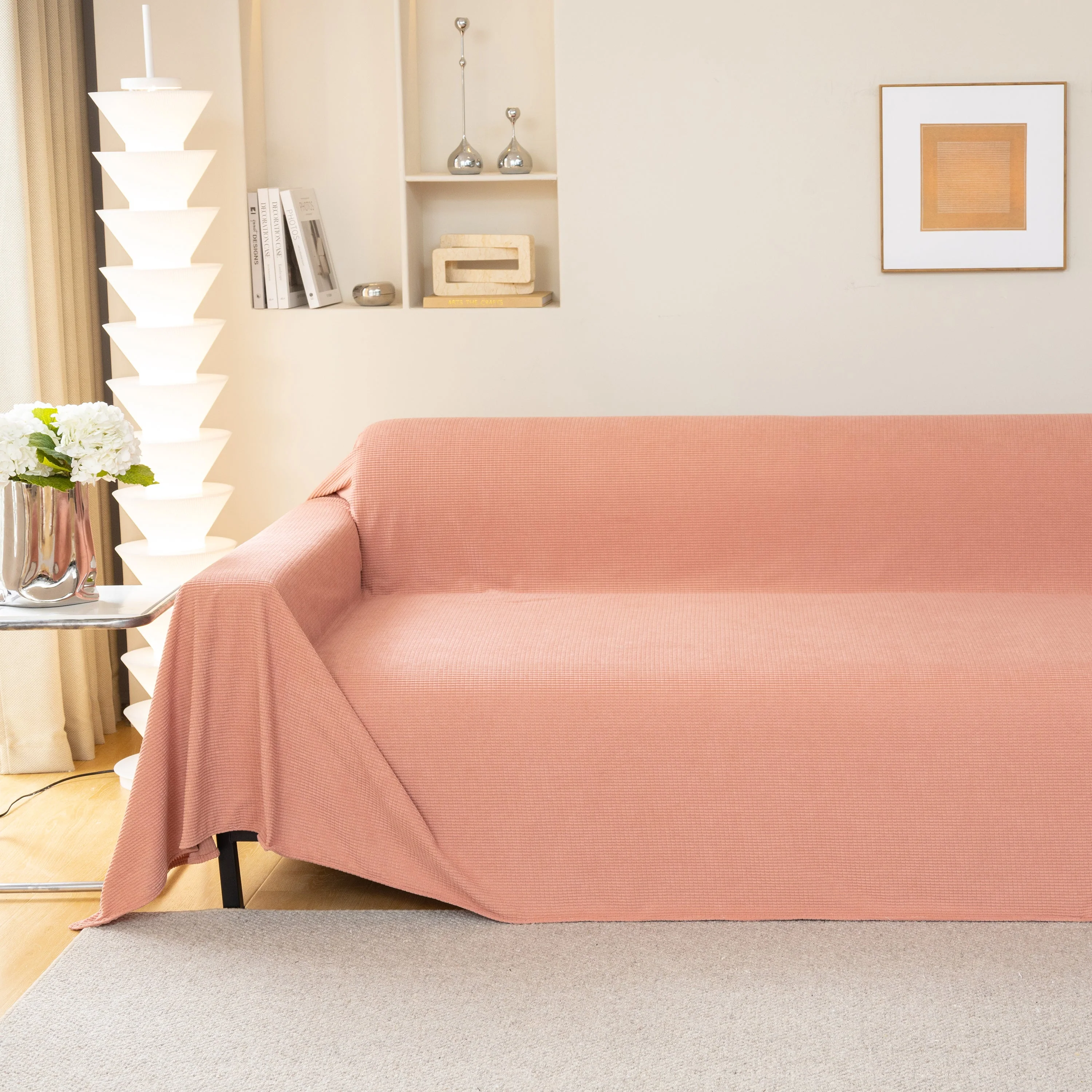 Waterproof Soft Cotton Plush Couch Cover Blanket, Extra Large Furniture Decoration Cover Sofa Slipcovers - Image 141