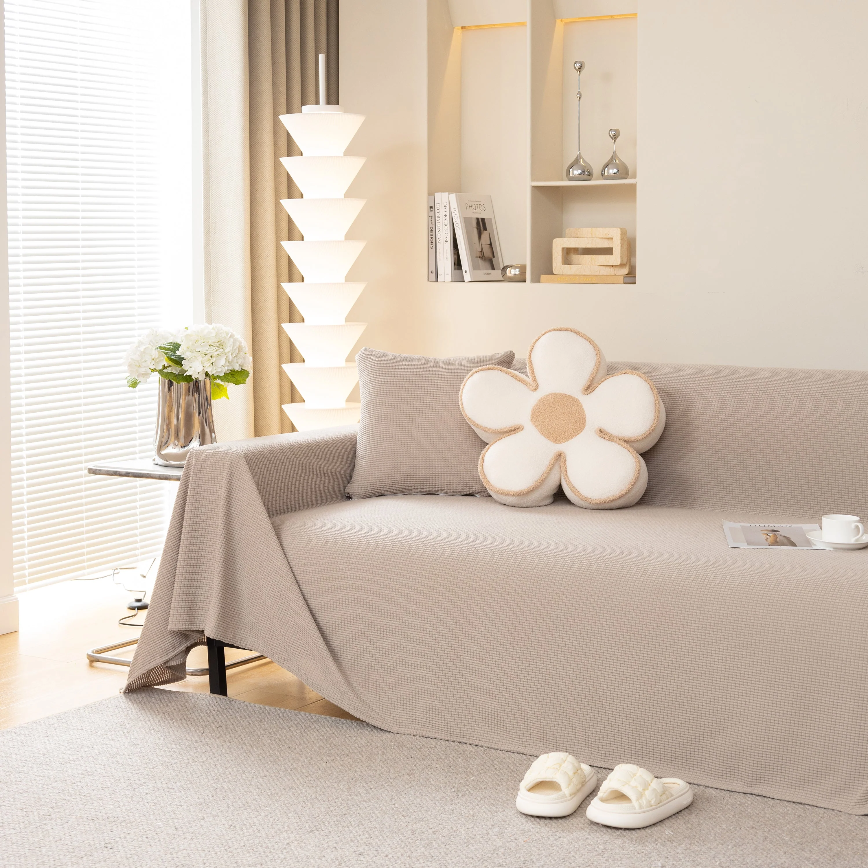 Waterproof Soft Cotton Plush Couch Cover Blanket, Extra Large Furniture Decoration Cover Sofa Slipcovers - Image 28