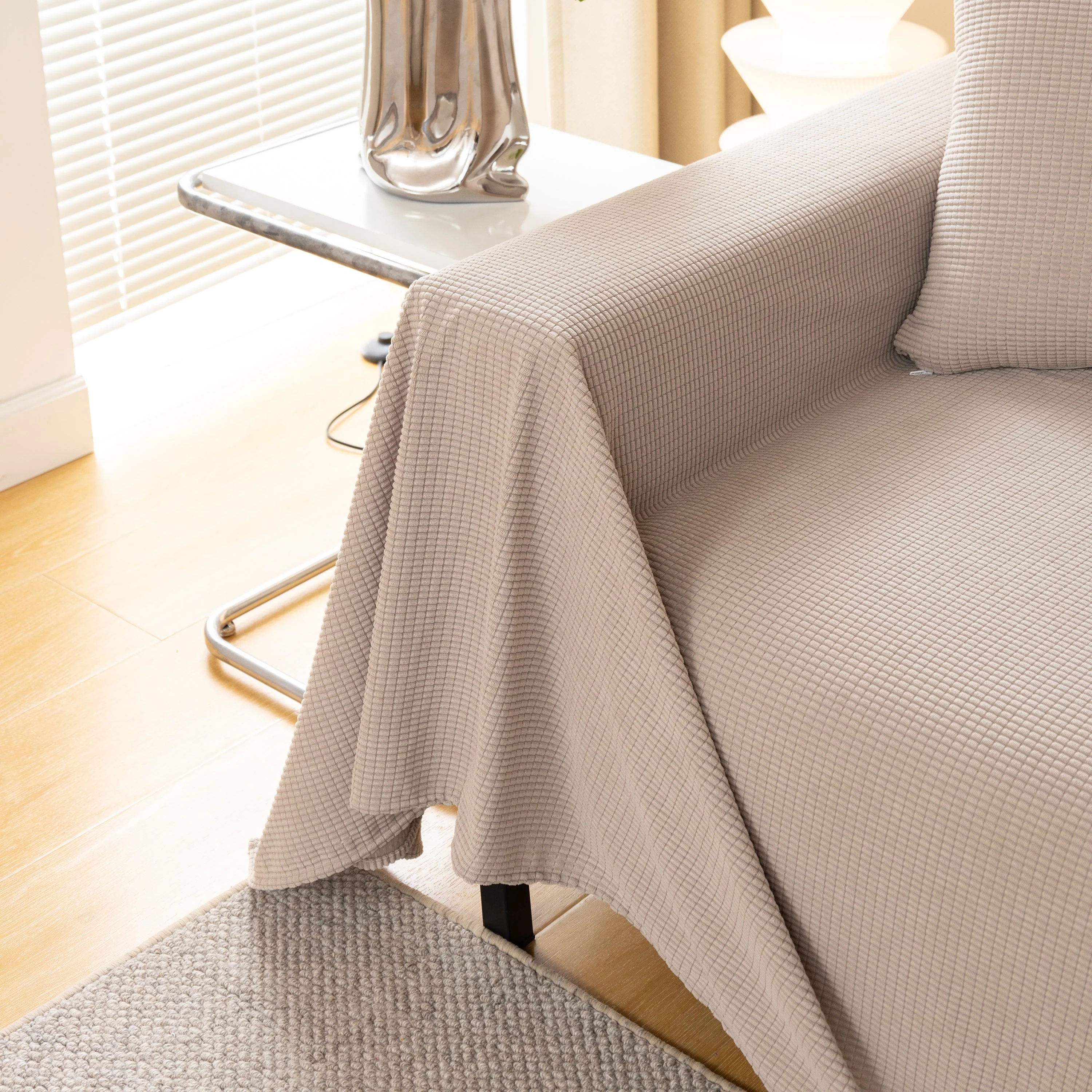 Waterproof Soft Cotton Plush Couch Cover Blanket, Extra Large Furniture Decoration Cover Sofa Slipcovers - Image 38