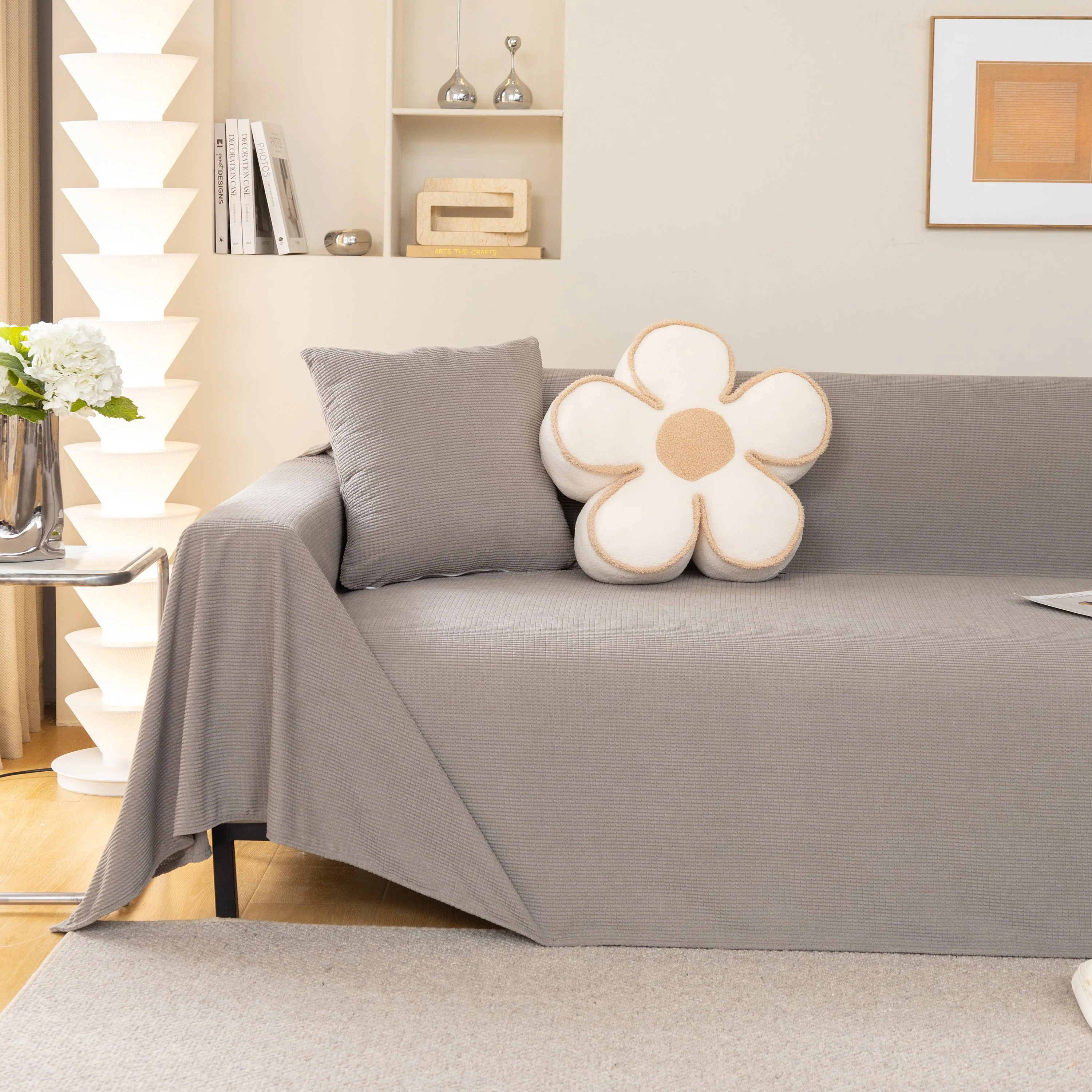 Waterproof Soft Cotton Plush Couch Cover Blanket, Extra Large Furniture Decoration Cover Sofa Slipcovers - Image 54